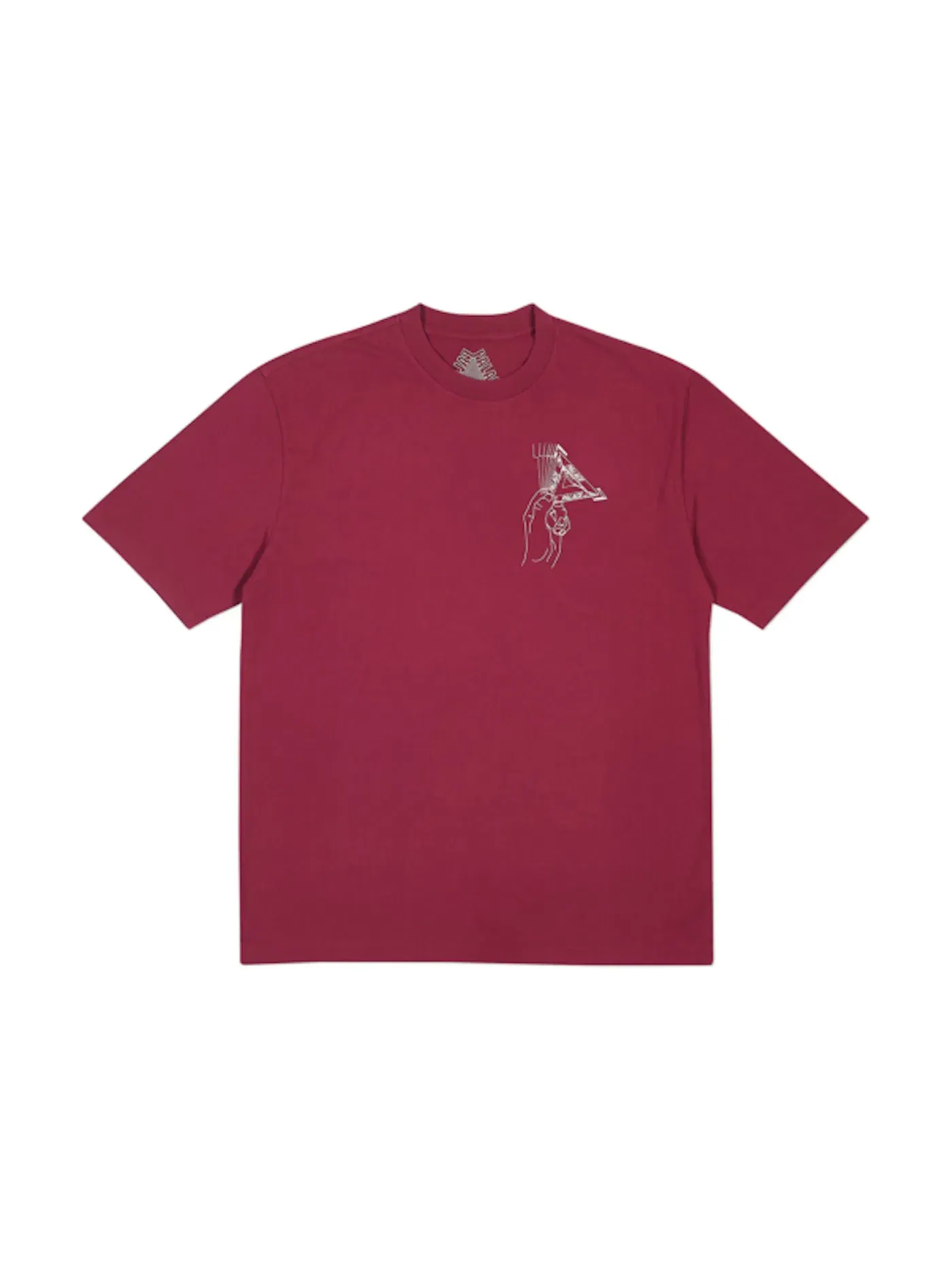 Мужская футболка с принтом Palace T-shirt — изображение 1 из 2, красный