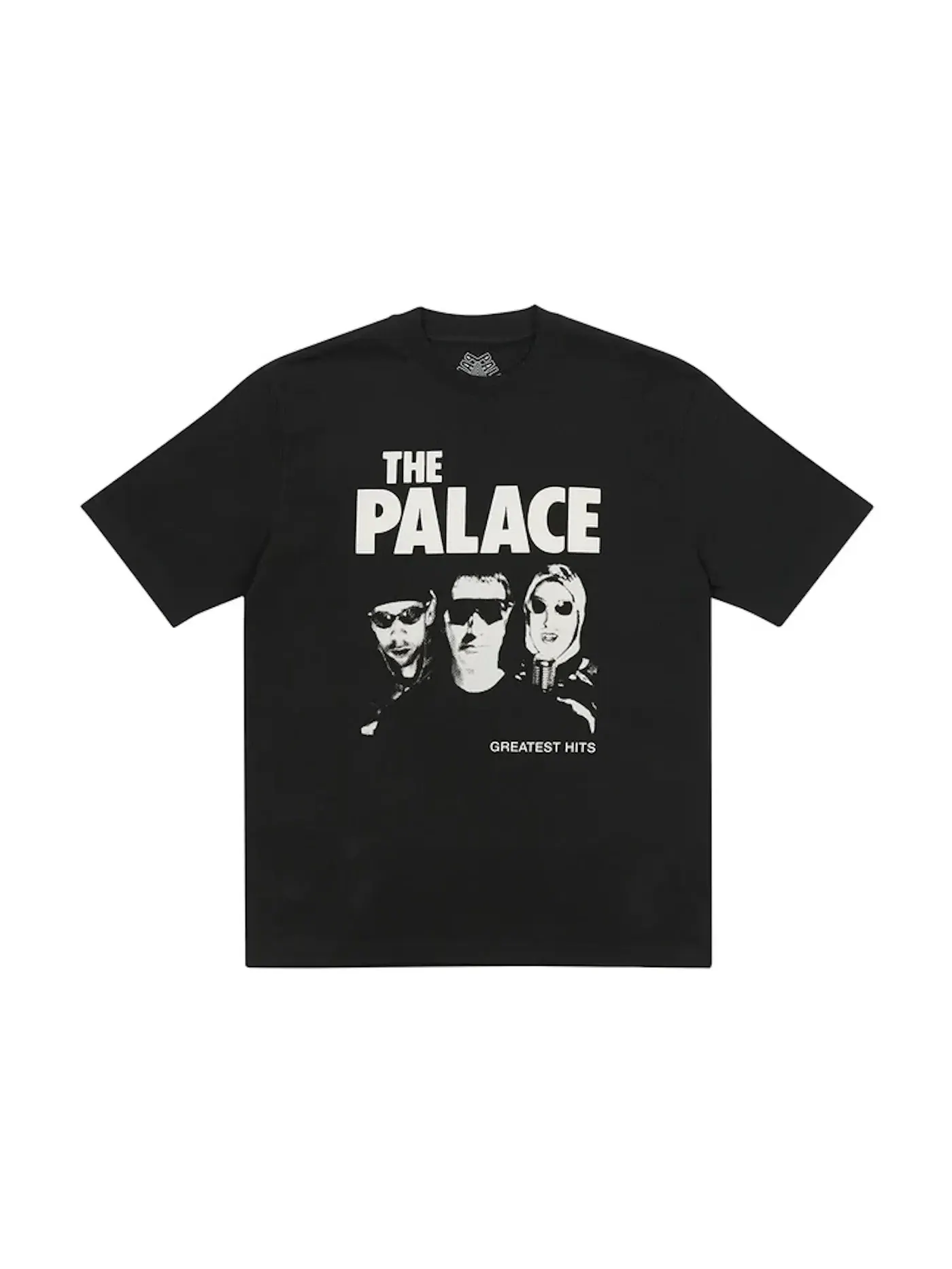 Мужская футболка с принтом Palace Greatest Hits T-shirt — изображение 1 из 1, черный