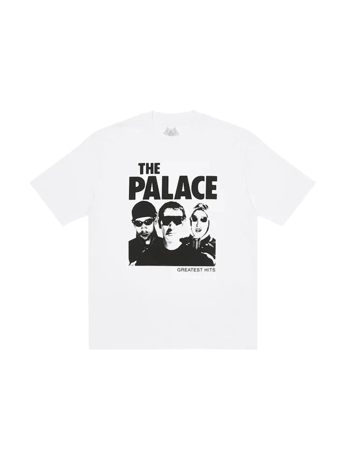 Мужская футболка с принтом Palace Greatest Hits T-shirt Palace — изображение 1 из 1, белый