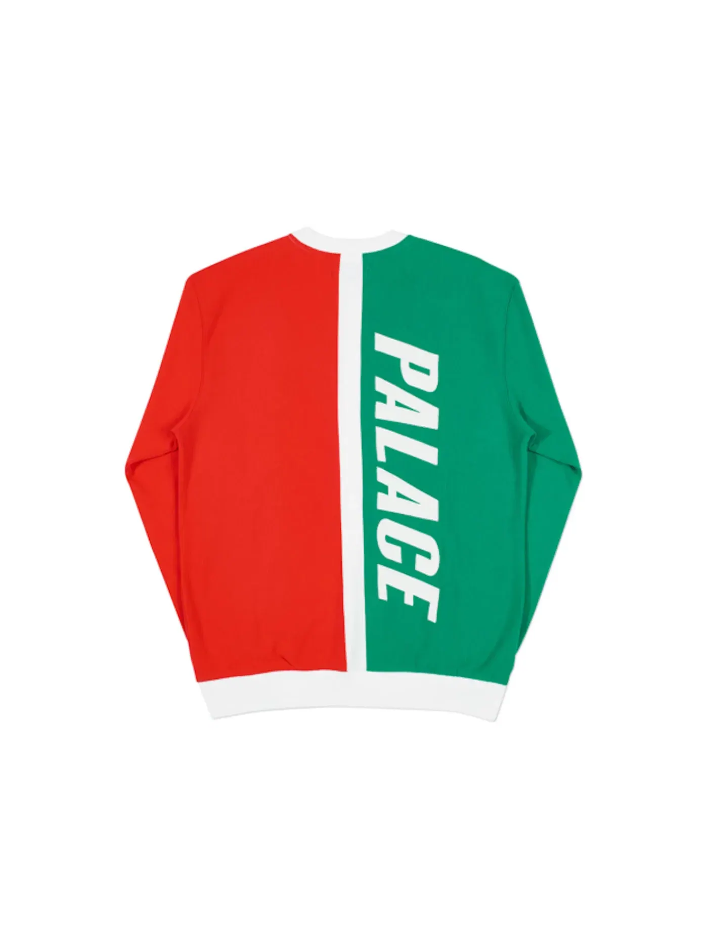 Мужской свитшот Palace Gtx Splitter Crew — изображение 2 из 2, зеленый/белый/красный