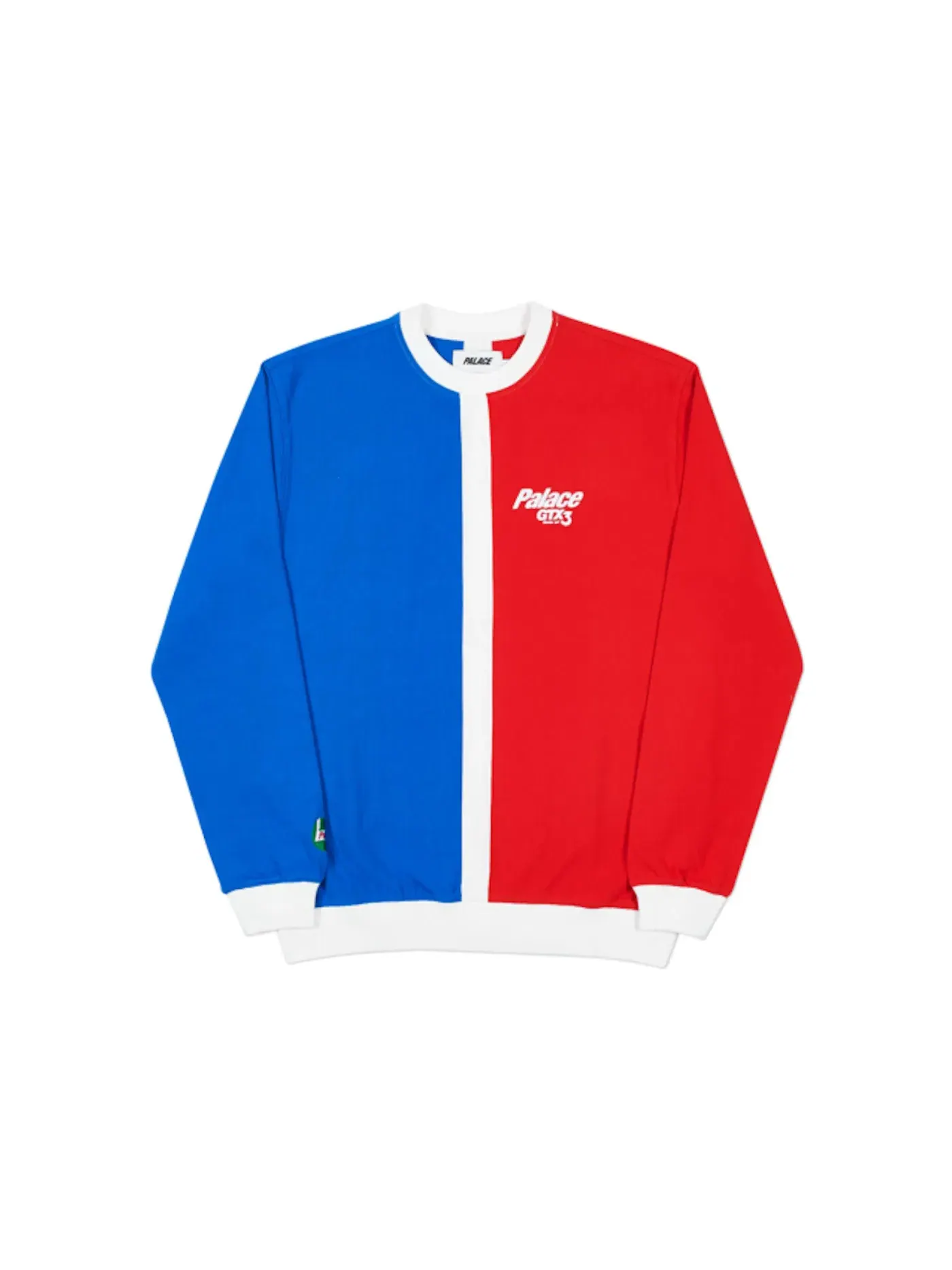 Мужской свитшот с длинным рукавом Palace Crew — изображение 1 из 2, красный/белый/синий