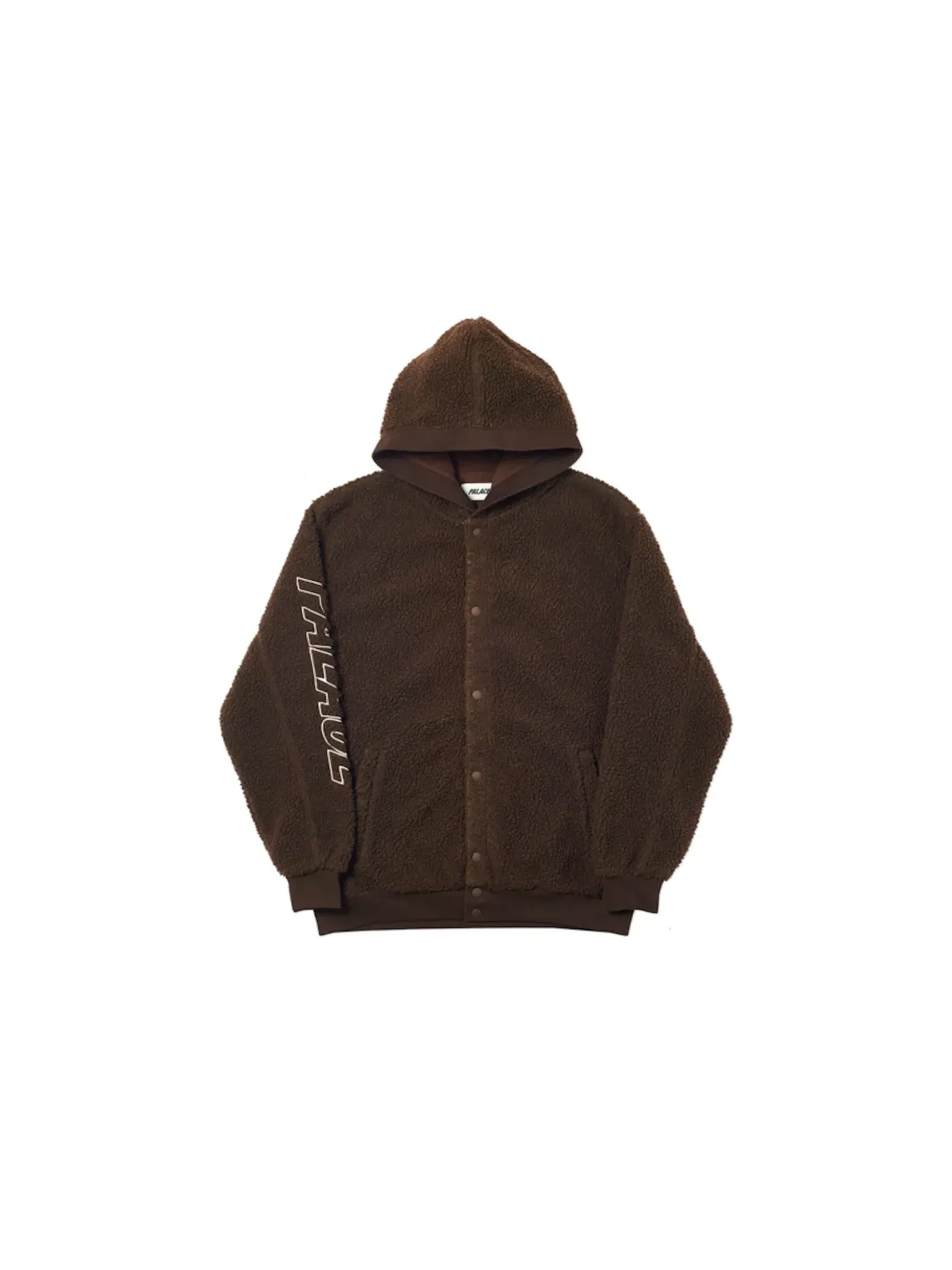 Мужской худи с принтом Palace Hood — изображение 1 из 2, коричневый