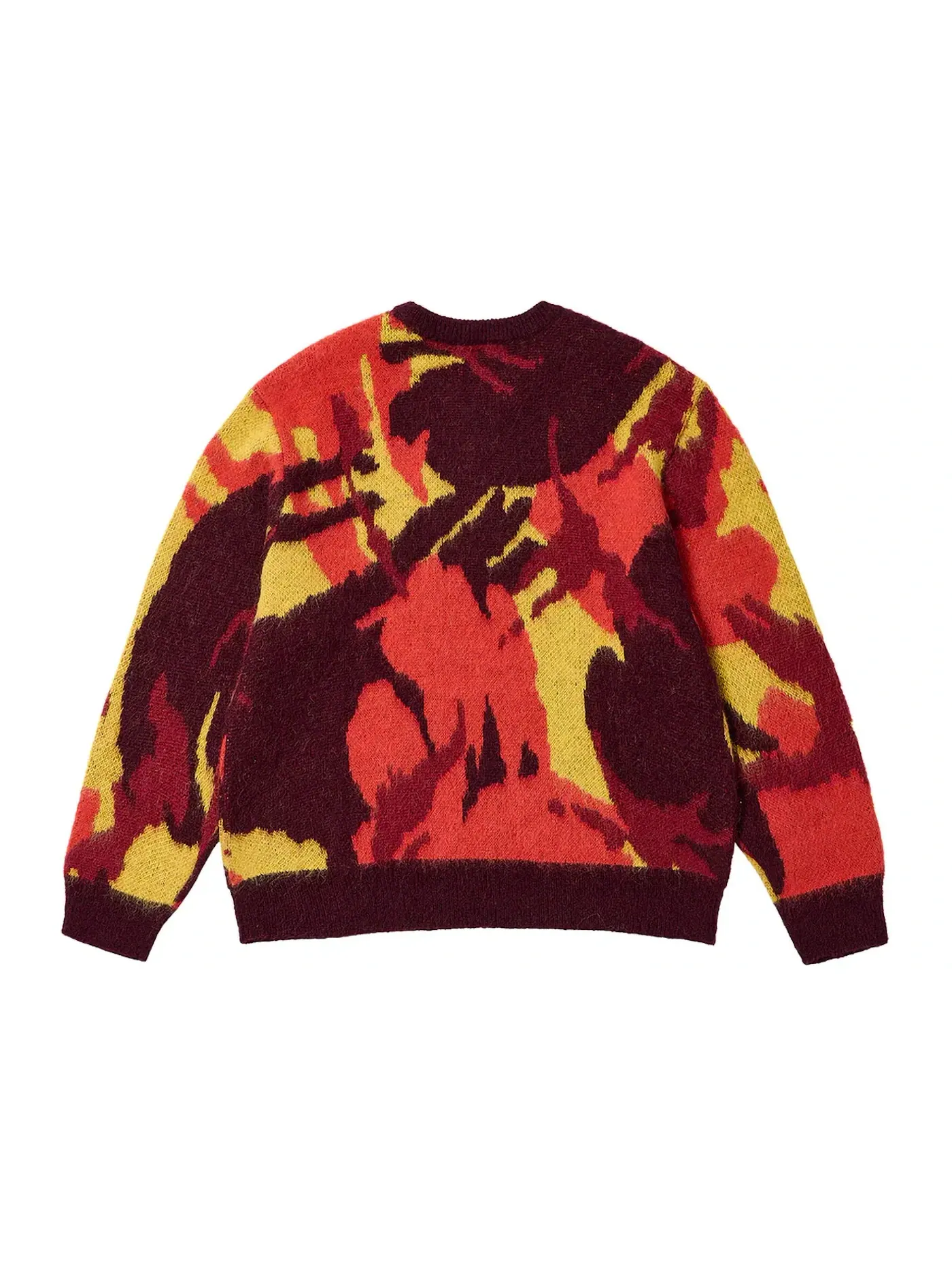 Мужской свитер с принтом Palace Hairy Camo Knit, Fire — изображение 2 из 2