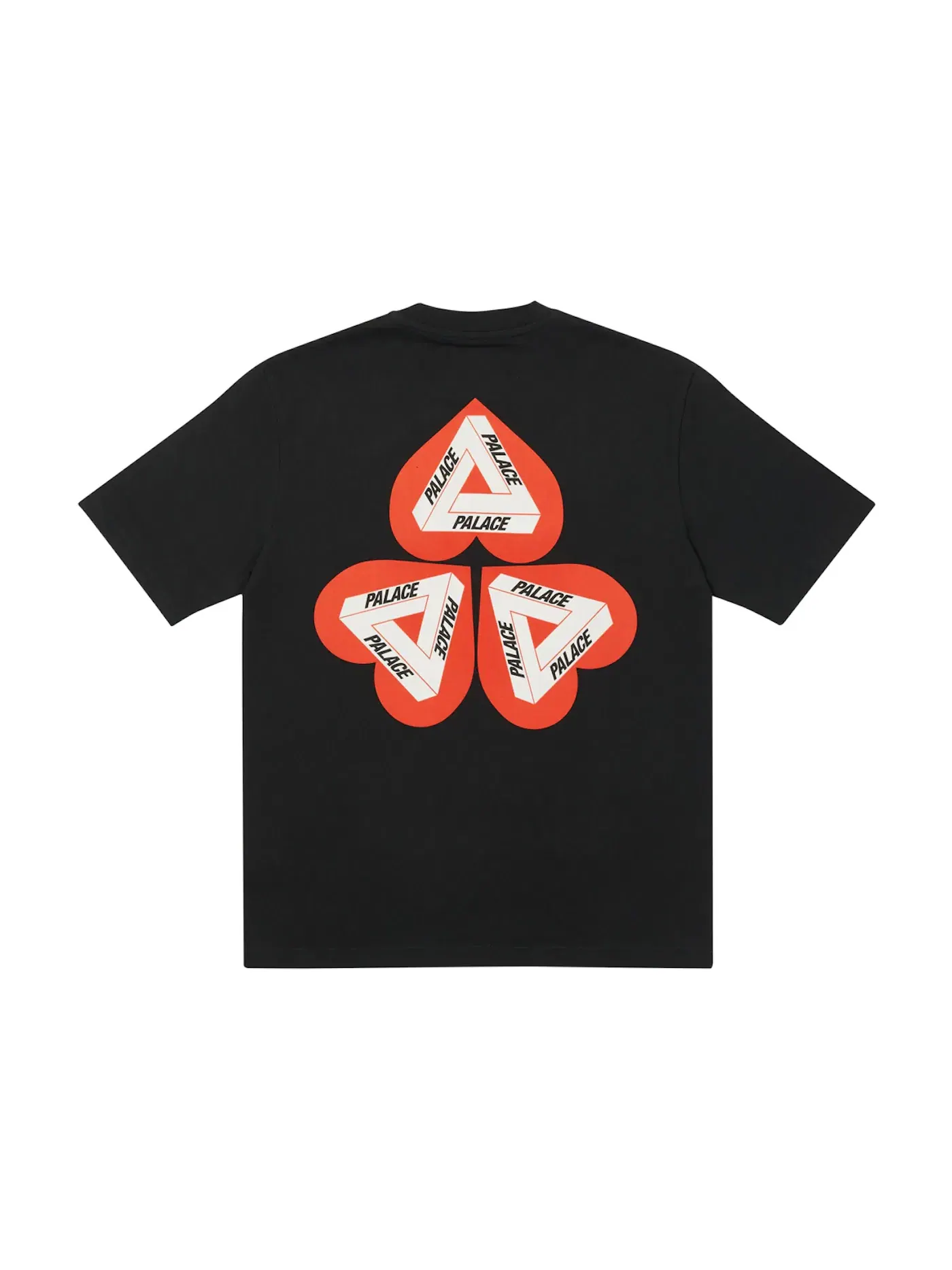 Мужская футболка с принтом Palace Hearty T-shirt — изображение 2 из 2, черный