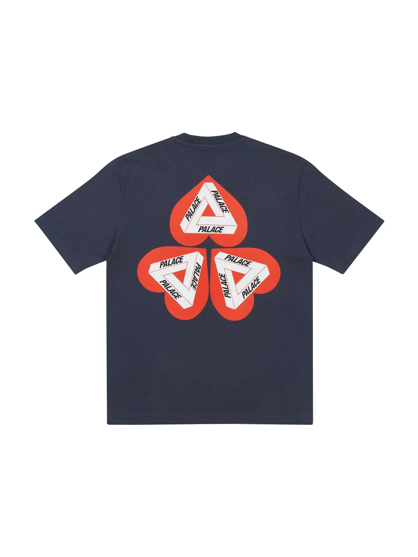 Мужская футболка с принтом Palace Hearty T-shirt — изображение 2 из 2, темно-синий