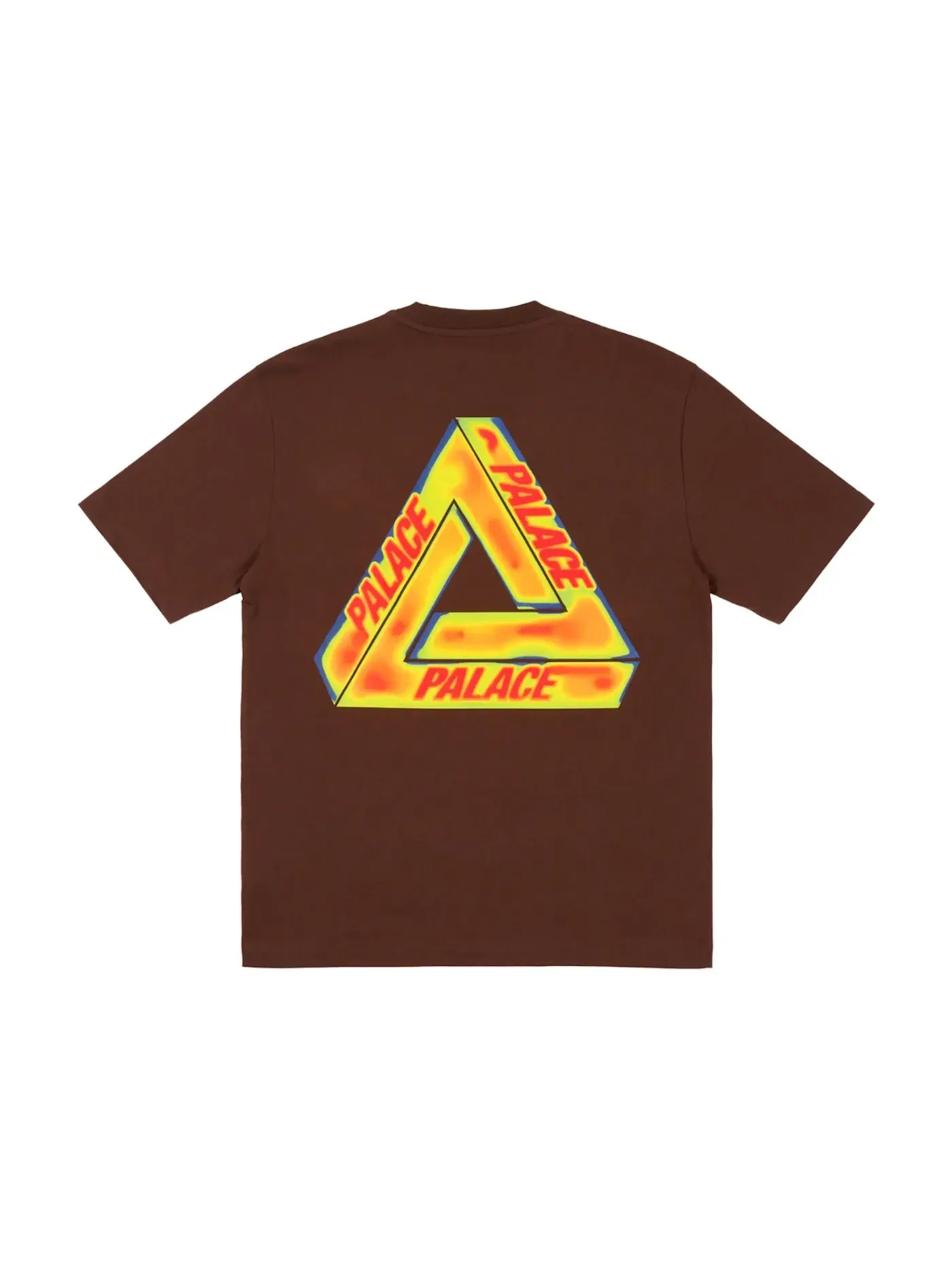 Мужская футболка с принтом Palace T-shirt — изображение 1 из 2, коричневый