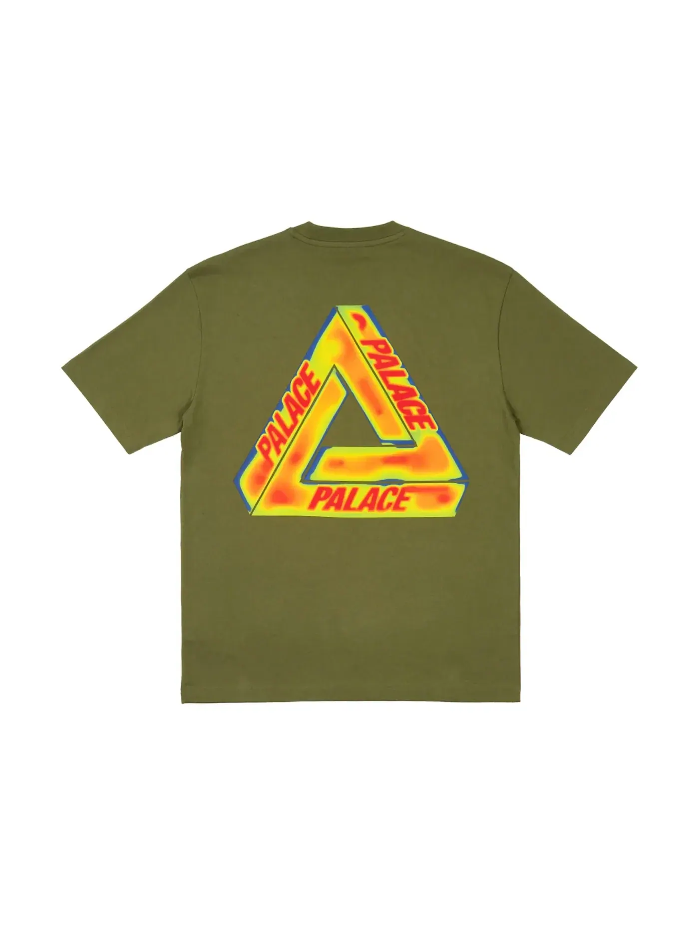 Мужская футболка с принтом Palace T-shirt — изображение 1 из 2, глубокий зеленый