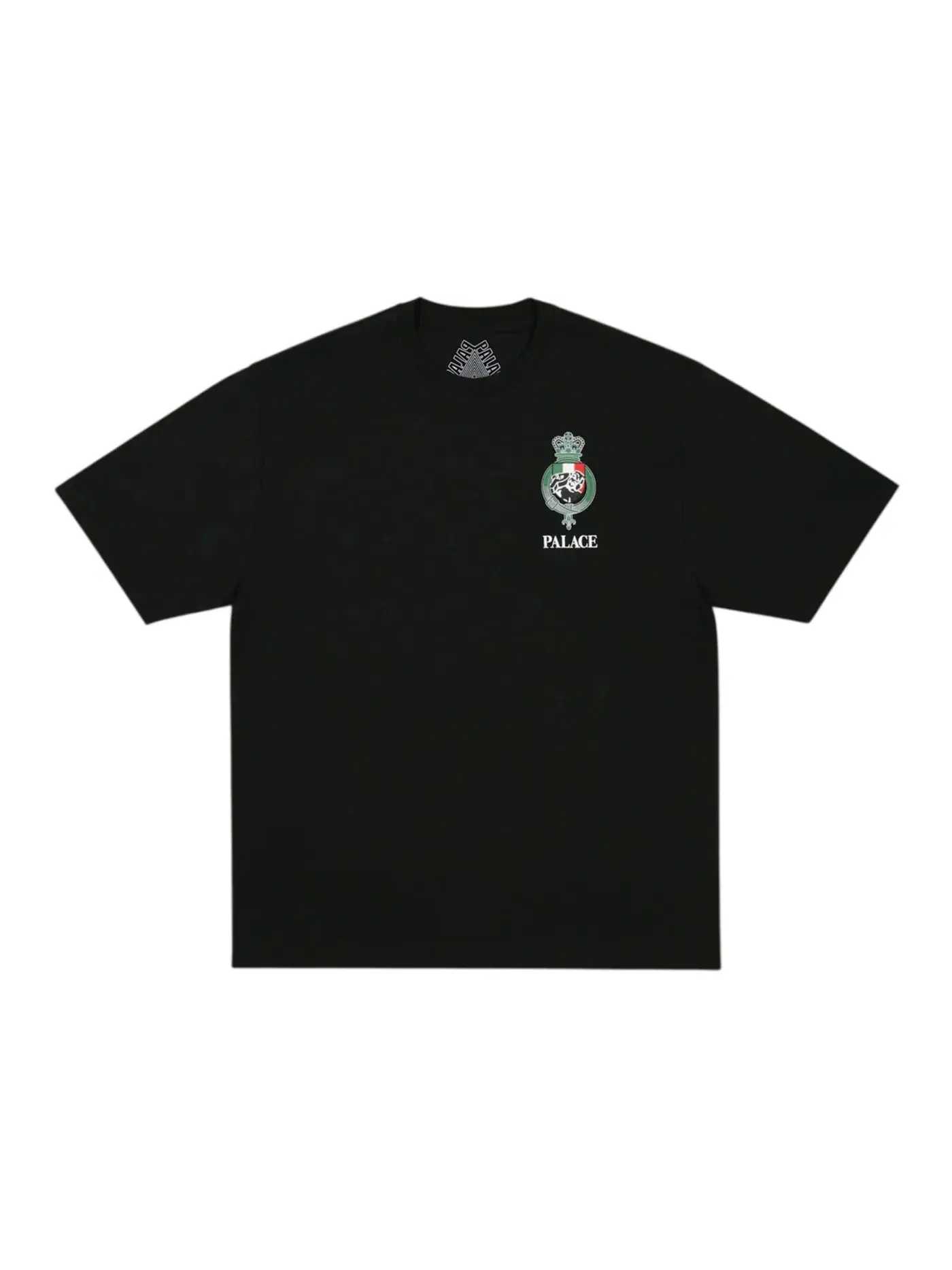 Мужская футболка с принтом Palace Heavy Crest T-Shirt — изображение 2 из 2, черный