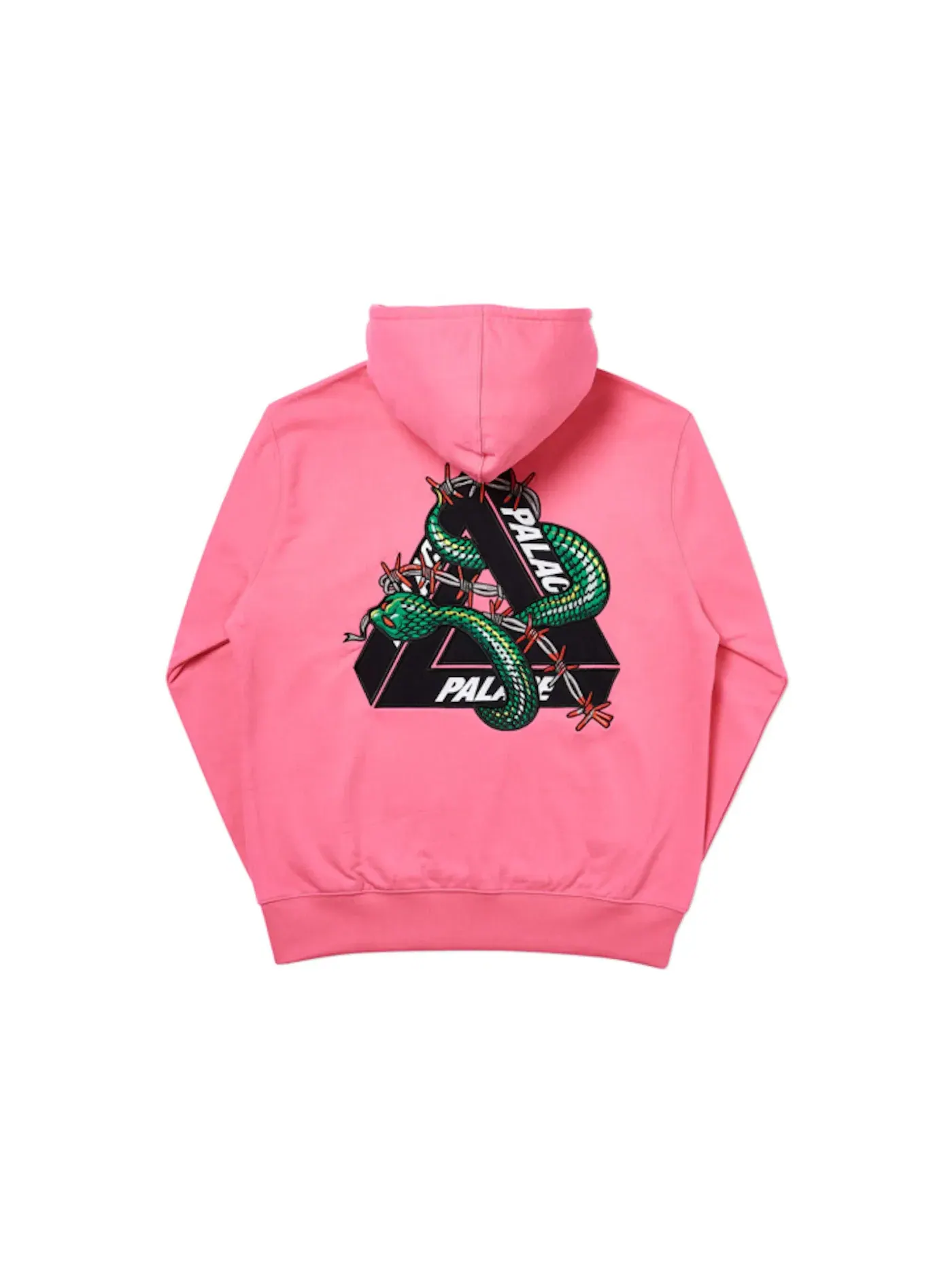 Мужская худи с принтом Palace Hesh Mit Fresh Hood — изображение 2 из 2, розовый