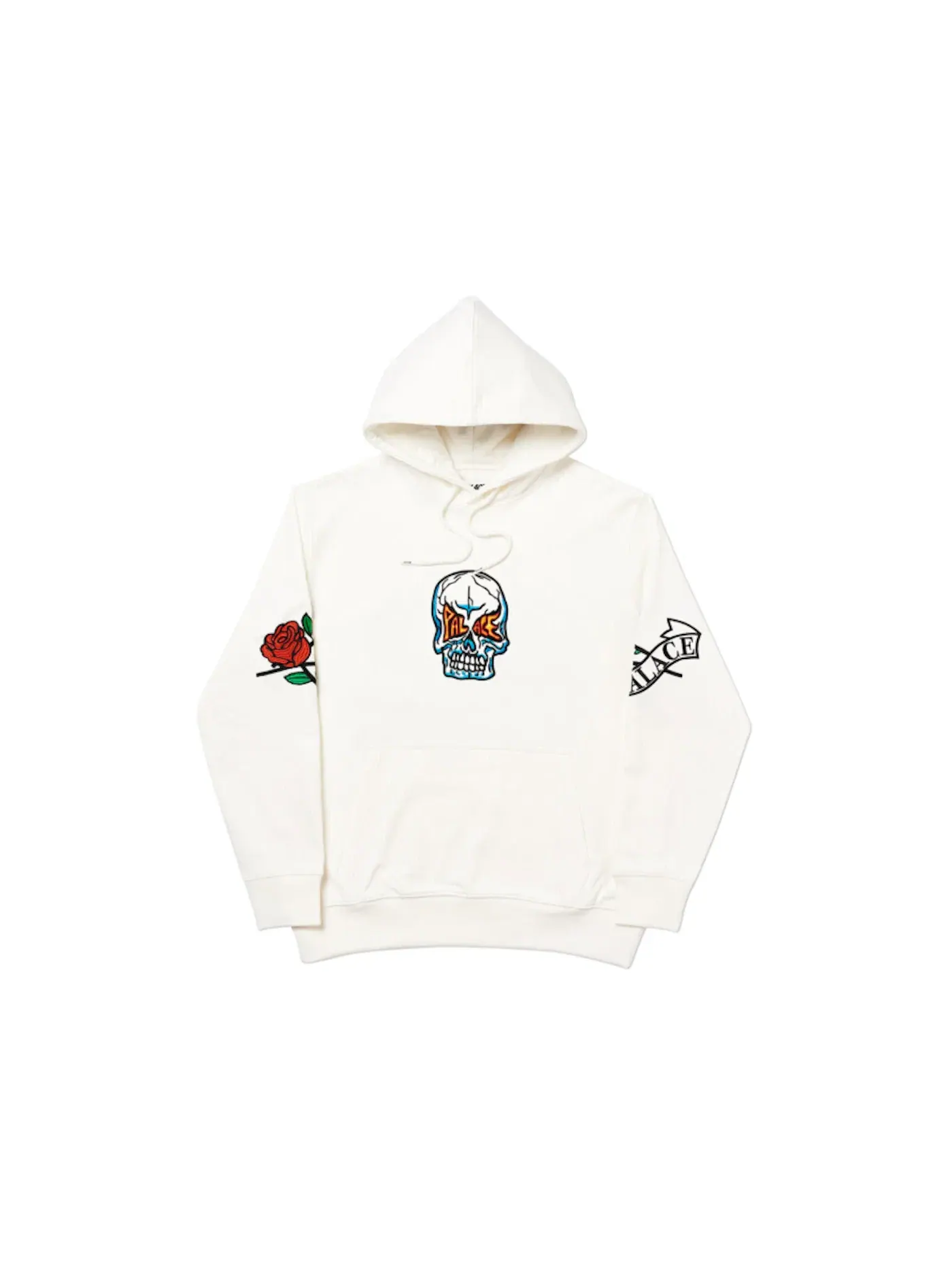 Мужская худи с принтом Palace Hood — изображение 1 из 2, белый
