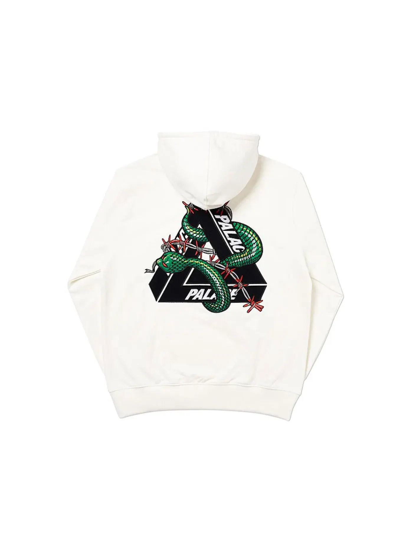 Мужская худи с принтом Palace Hood — изображение 2 из 2, белый