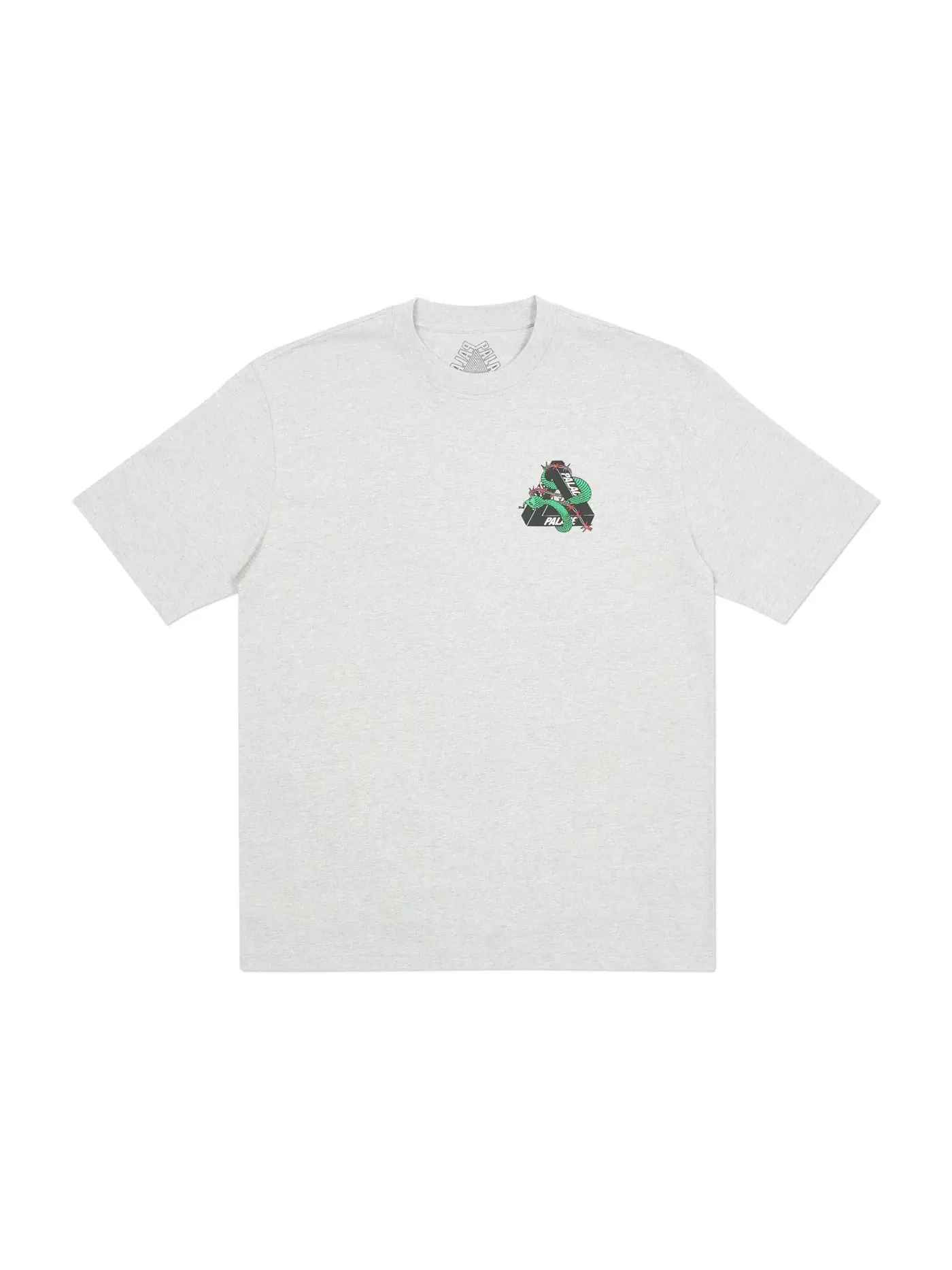 Мужская футболка с принтом Palace T-shirt — изображение 2 из 2, серый