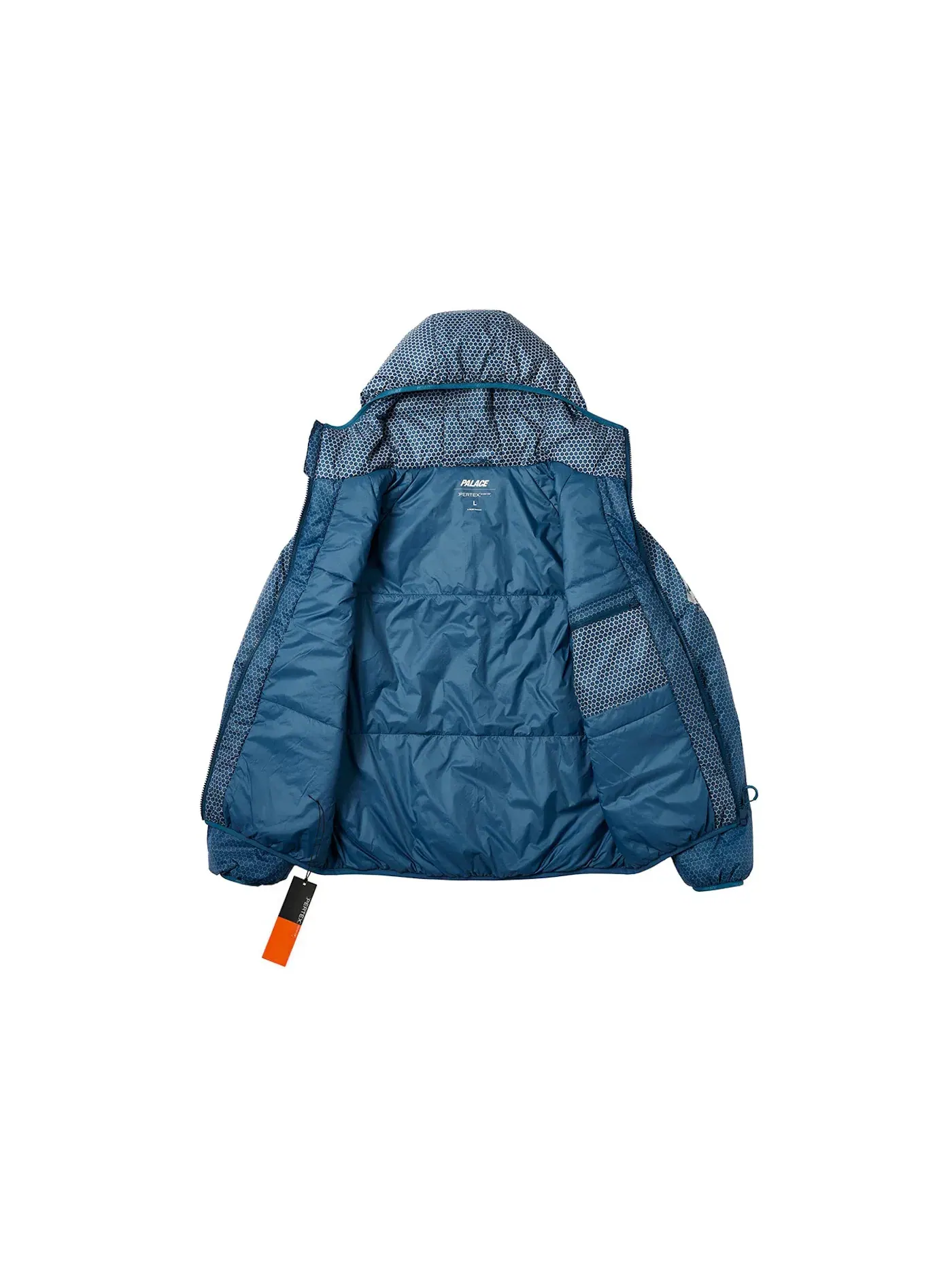 Мужская куртка Palace Hexagon Pertex Quilted Jacket — изображение 2 из 3, синий