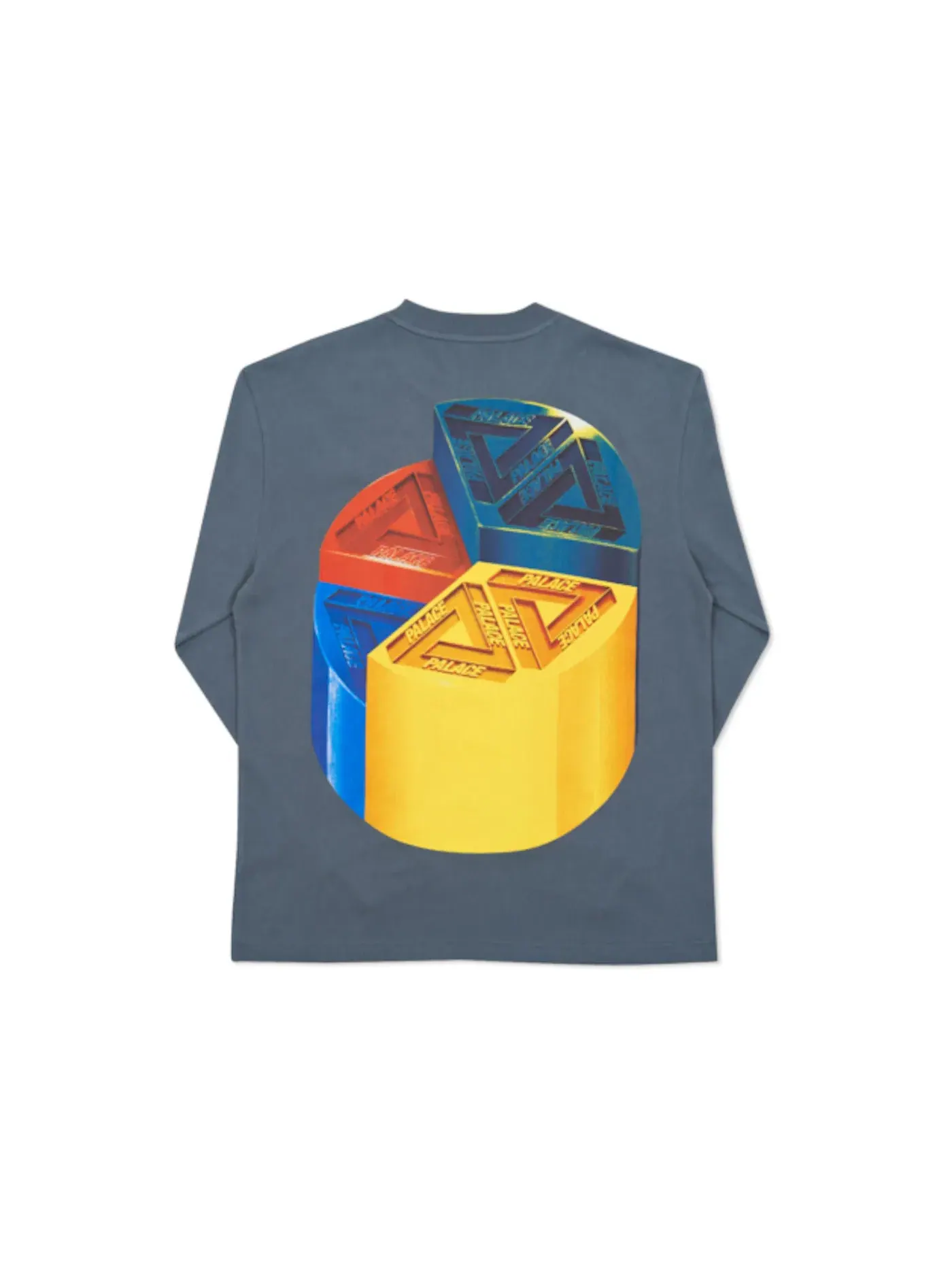 Мужская футболка с длинным рукавом Palace Longsleeve — изображение 2 из 2, серый