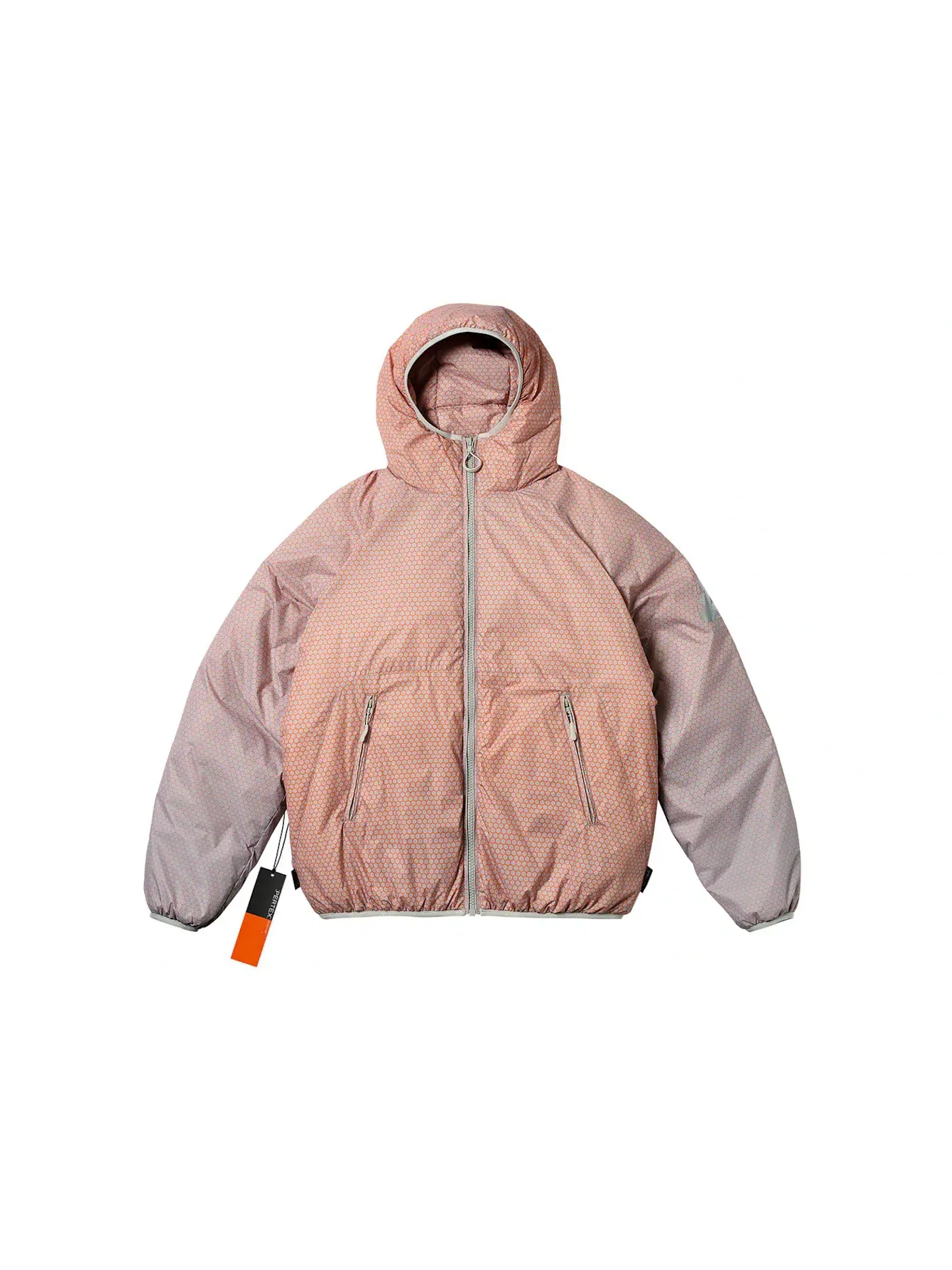 Мужская куртка с принтом Palace Hexagon Pertex Quilted Jacket — изображение 1 из 3, серый