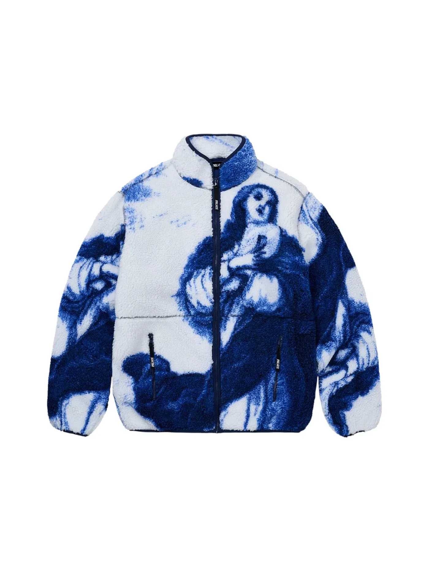 Мужское пальто-флис с воротником-стойкой Palace Fleece — изображение 1 из 2, белый