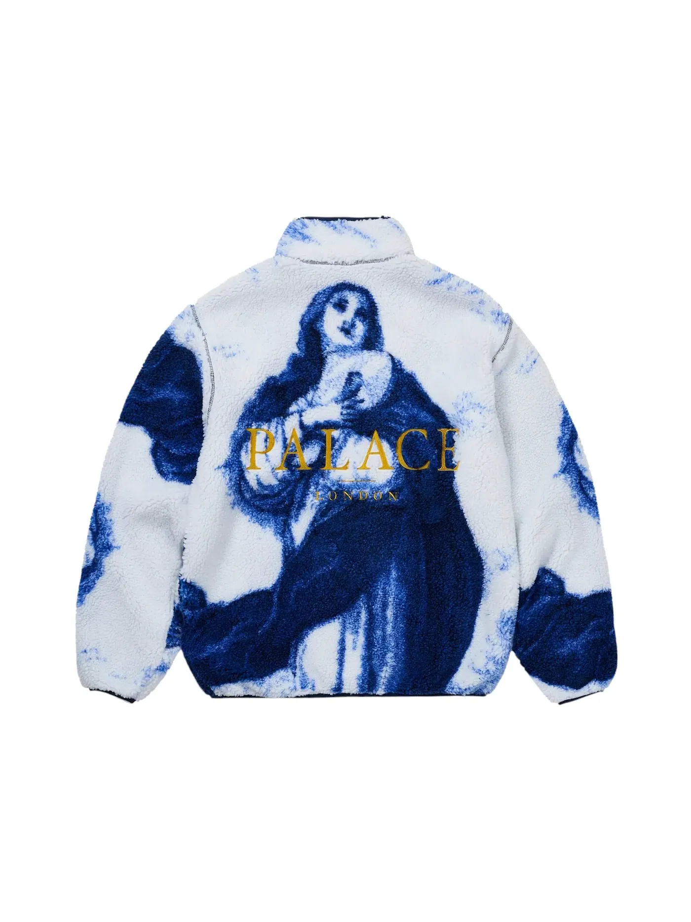Мужское пальто-флис с воротником-стойкой Palace Fleece — изображение 2 из 2, белый