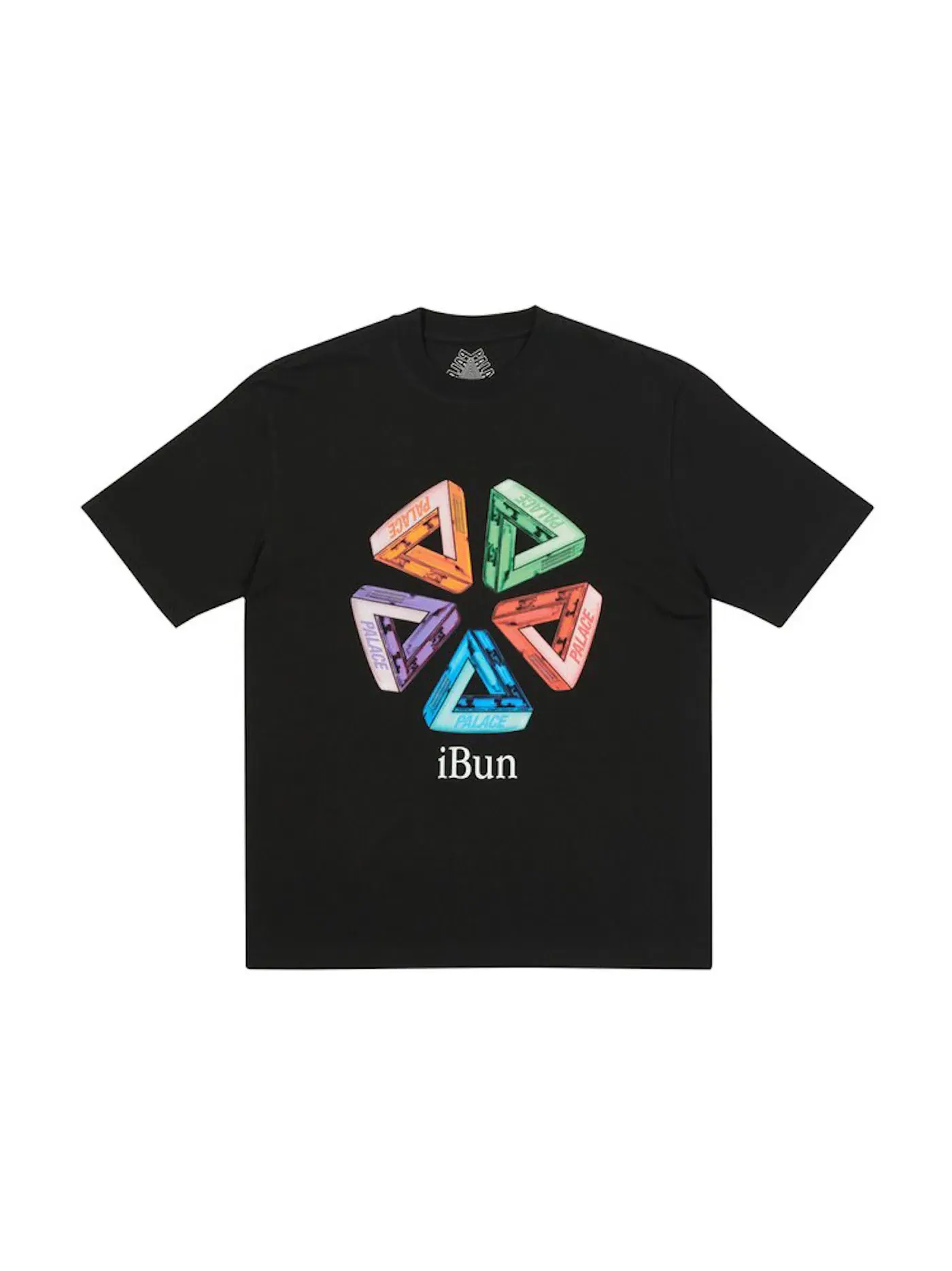Мужская футболка с принтом Palace T-shirt — изображение 1 из 1, черный
