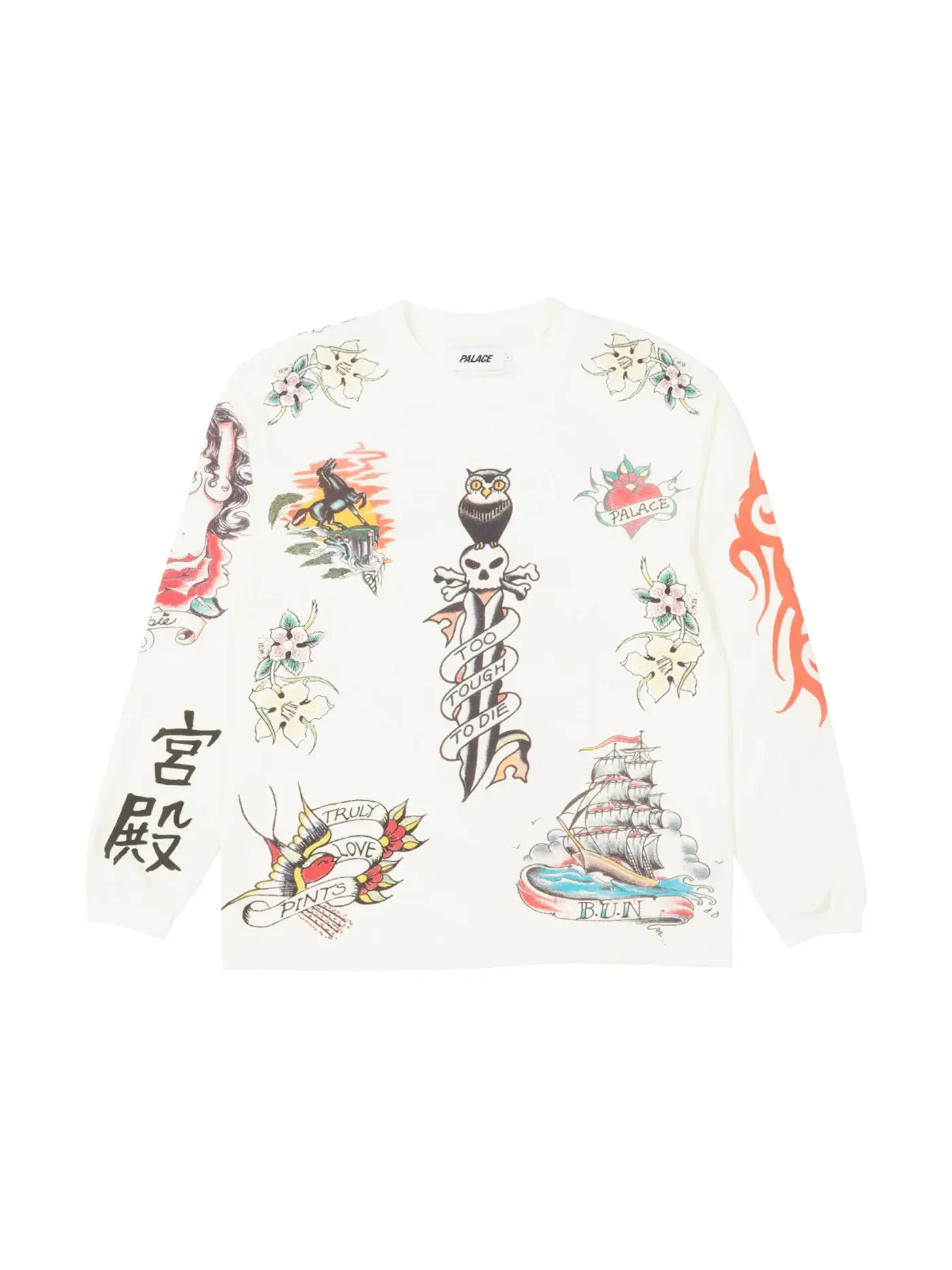 Мужская футболка с длинным рукавом Palace Longsleeve — изображение 1 из 2, белый