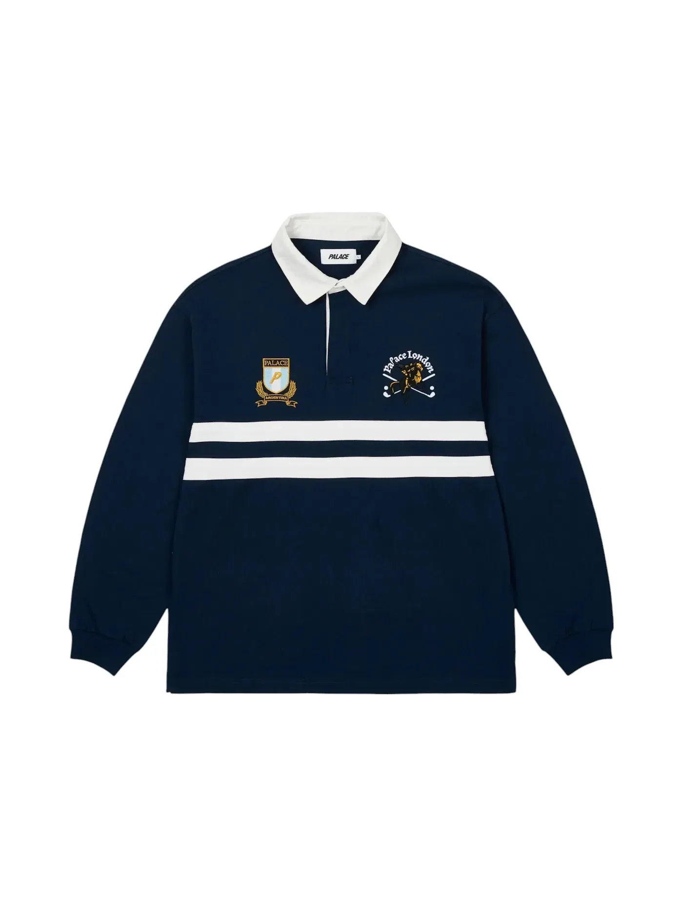 Мужская рубашка-регби с длинным рукавом Palace Rugby — изображение 1 из 2, темно-синий