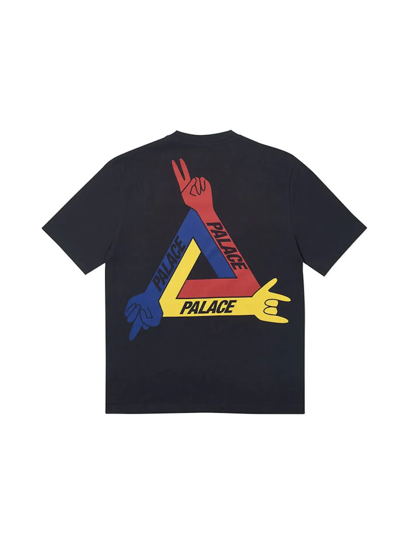 Мужская футболка с принтом Palace JCDC T-Shirt — изображение 2 из 2, черный
