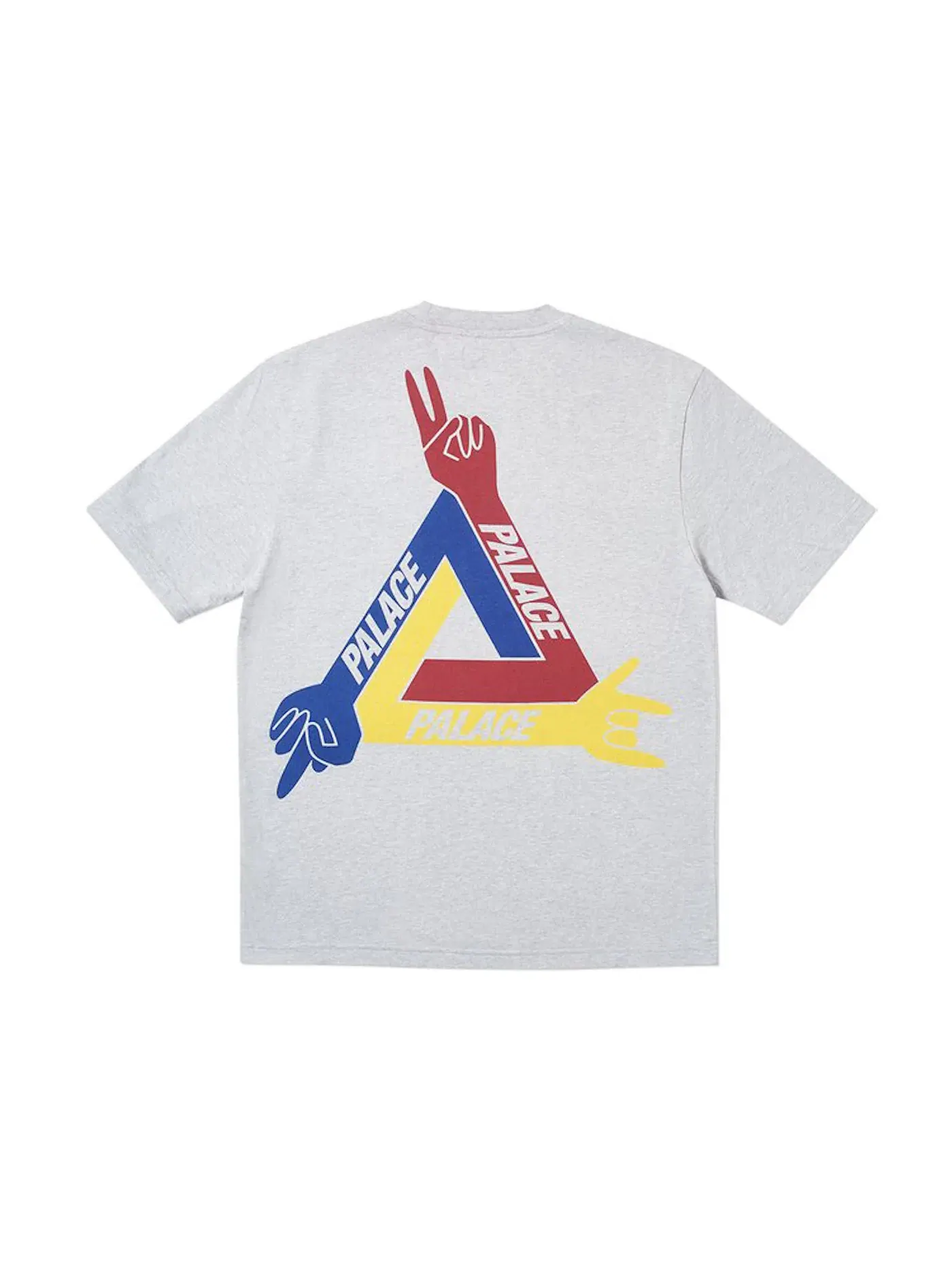 Мужская футболка с принтом Palace T-shirt — изображение 2 из 2, серый
