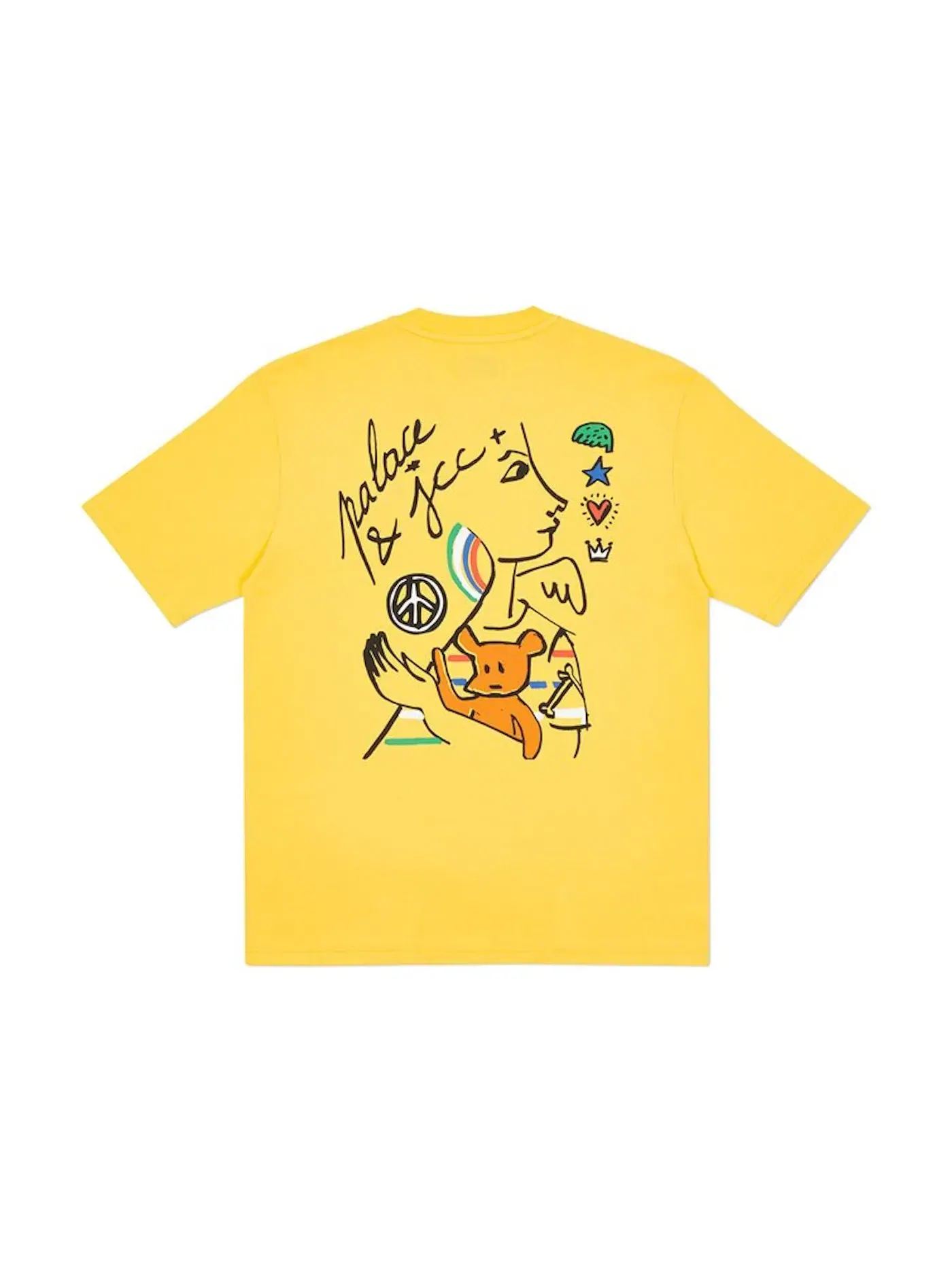 Мужская футболка Palace T-Shirt — изображение 2 из 2, желтый