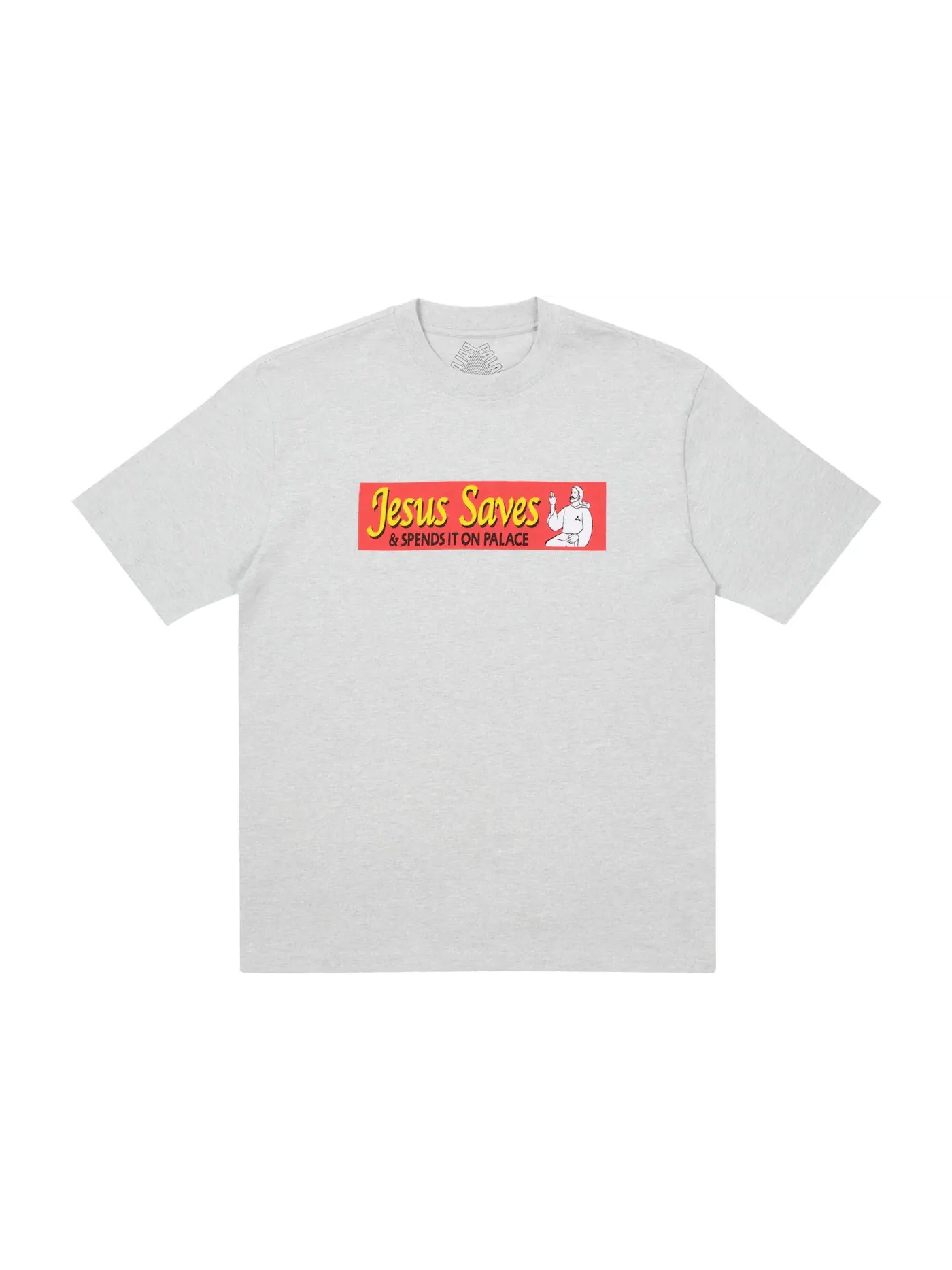 Мужская футболка с принтом Palace T-shirt — изображение 1 из 1, серый