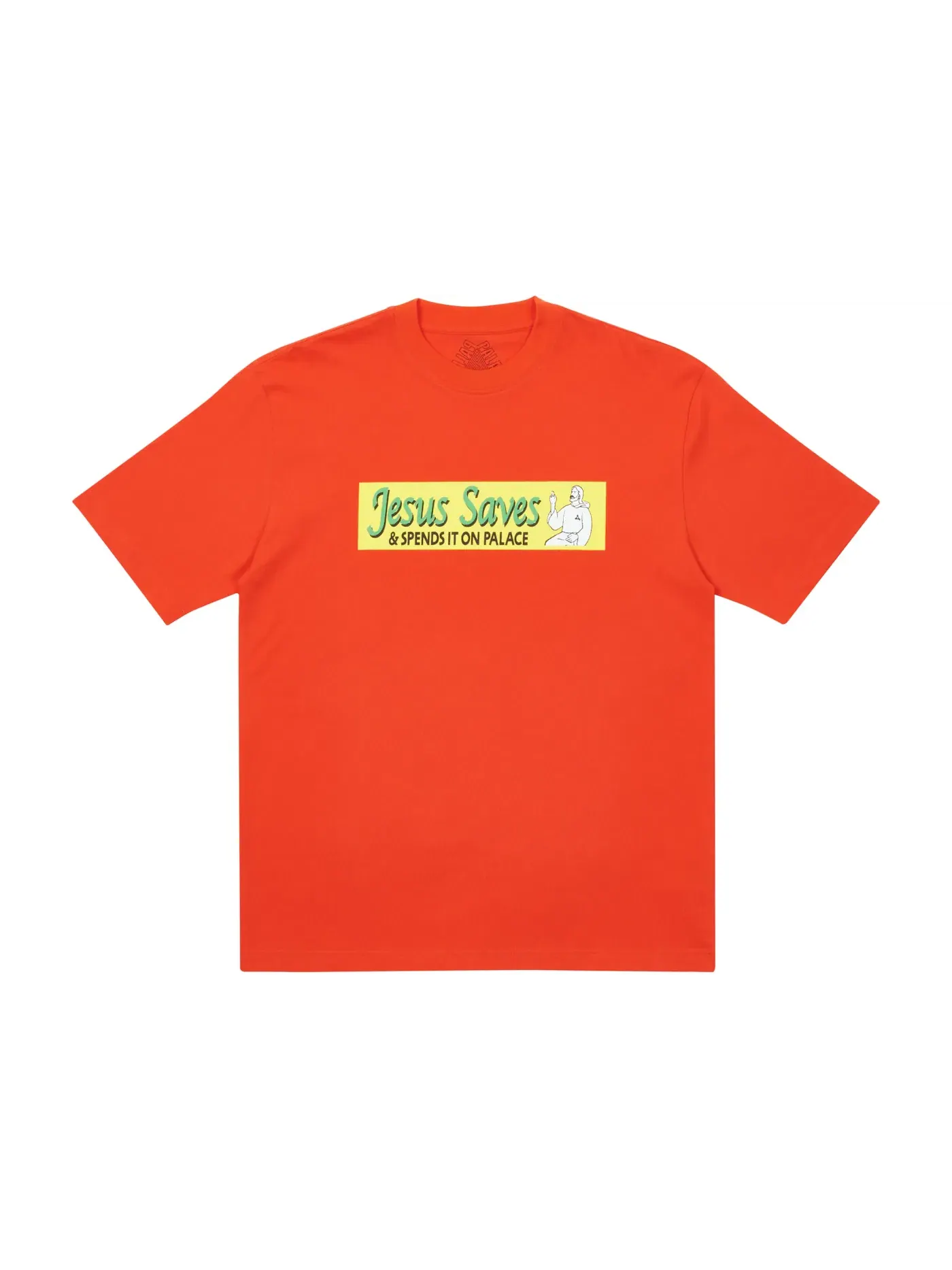 Мужская футболка с принтом Palace Jesus Saves T-shirt — изображение 1 из 1, красный