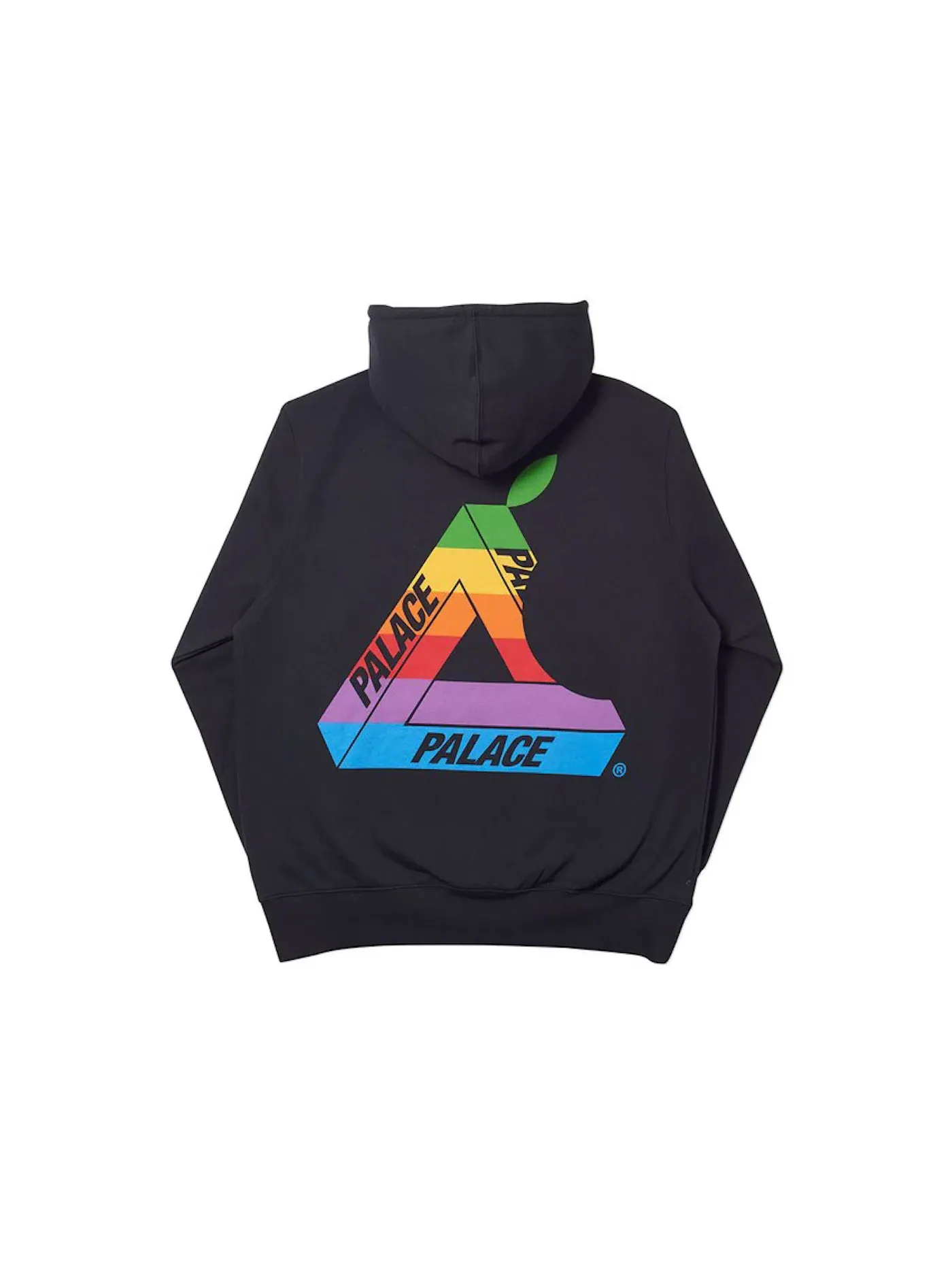 Мужская худи с принтом Palace Hood — изображение 2 из 2, черный