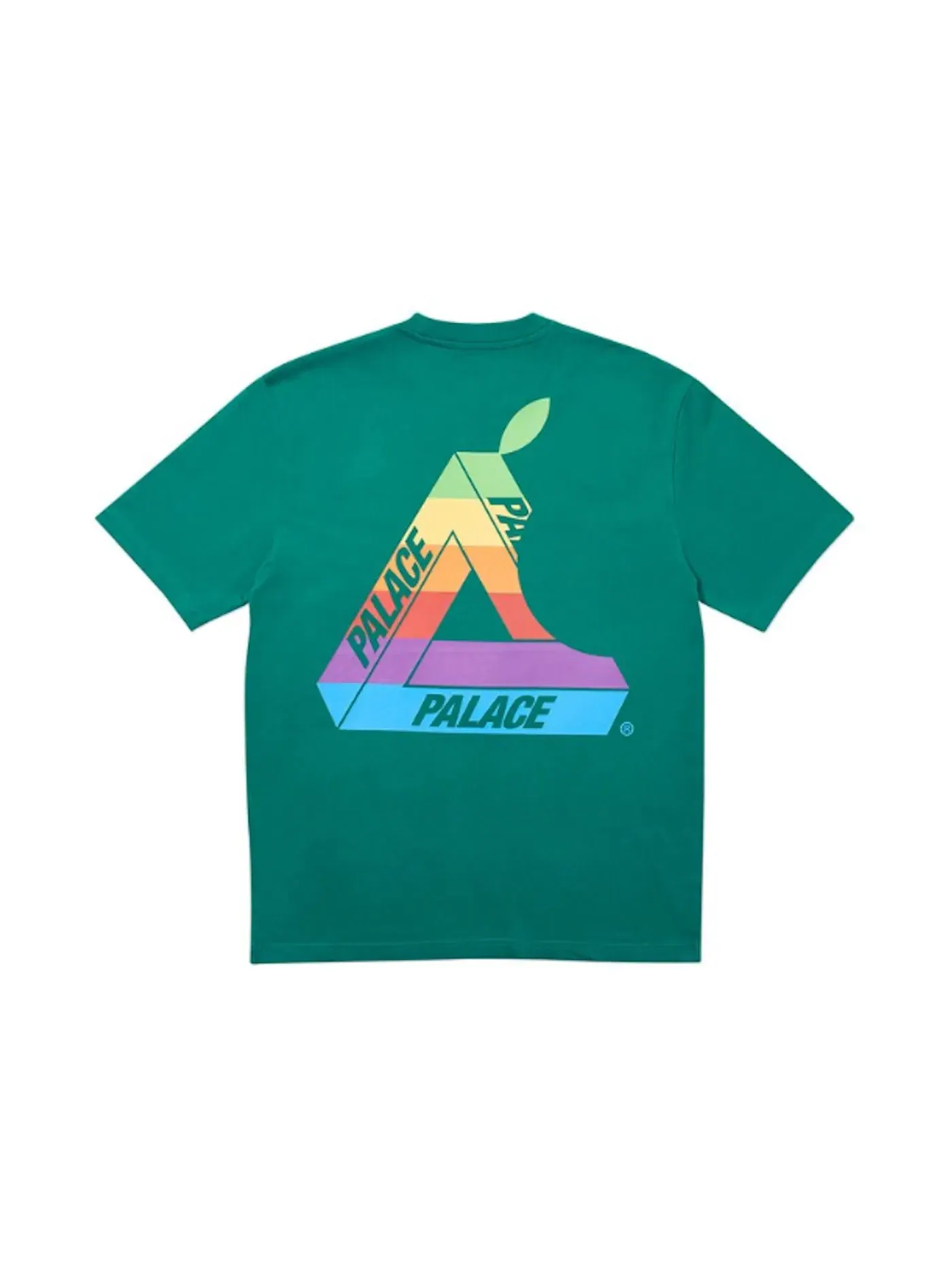 Мужская футболка с принтом Palace T-Shirt — изображение 2 из 2, зеленый