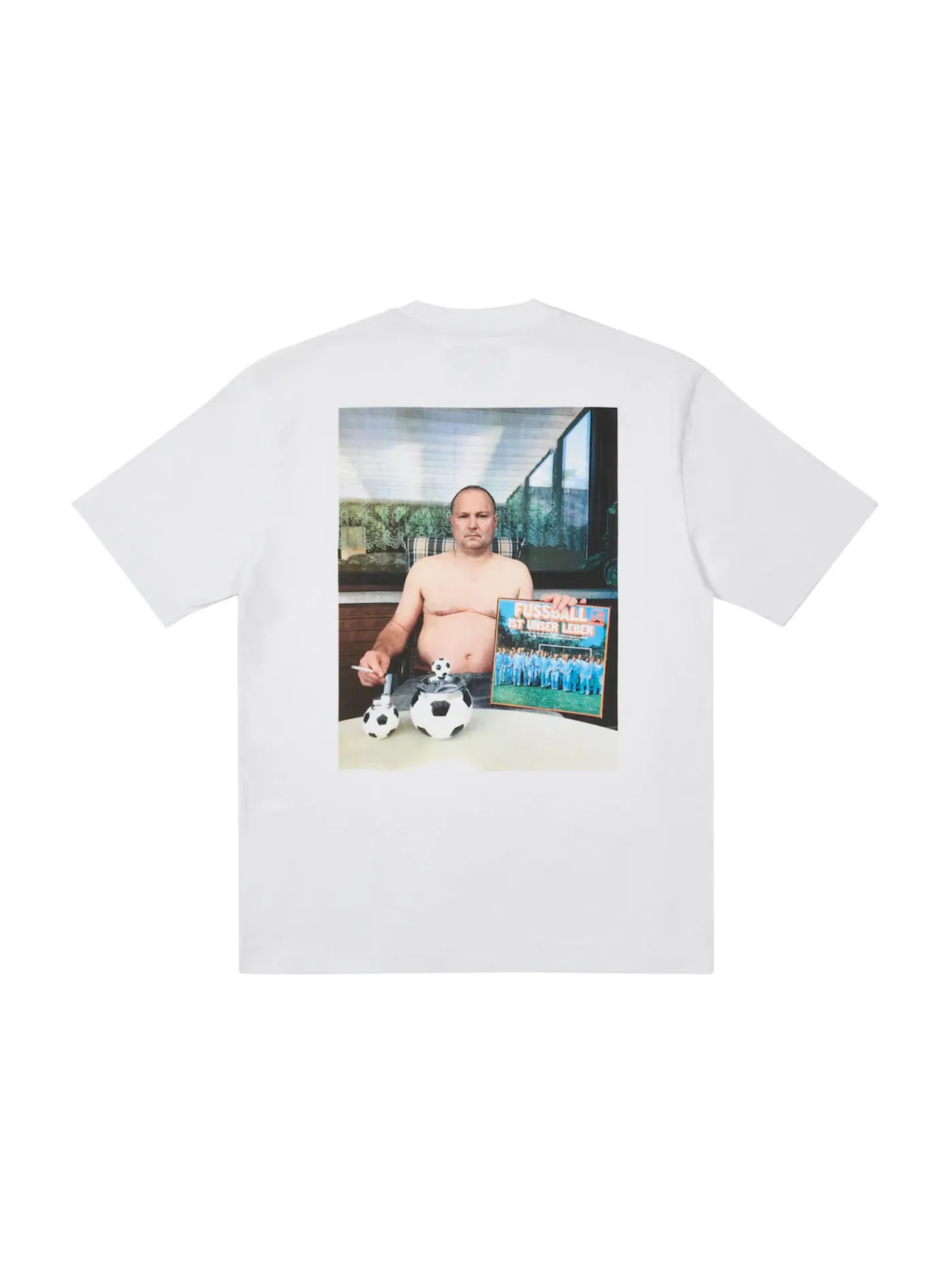 Мужская футболка с принтом Palace T-shirt — изображение 2 из 2, белый