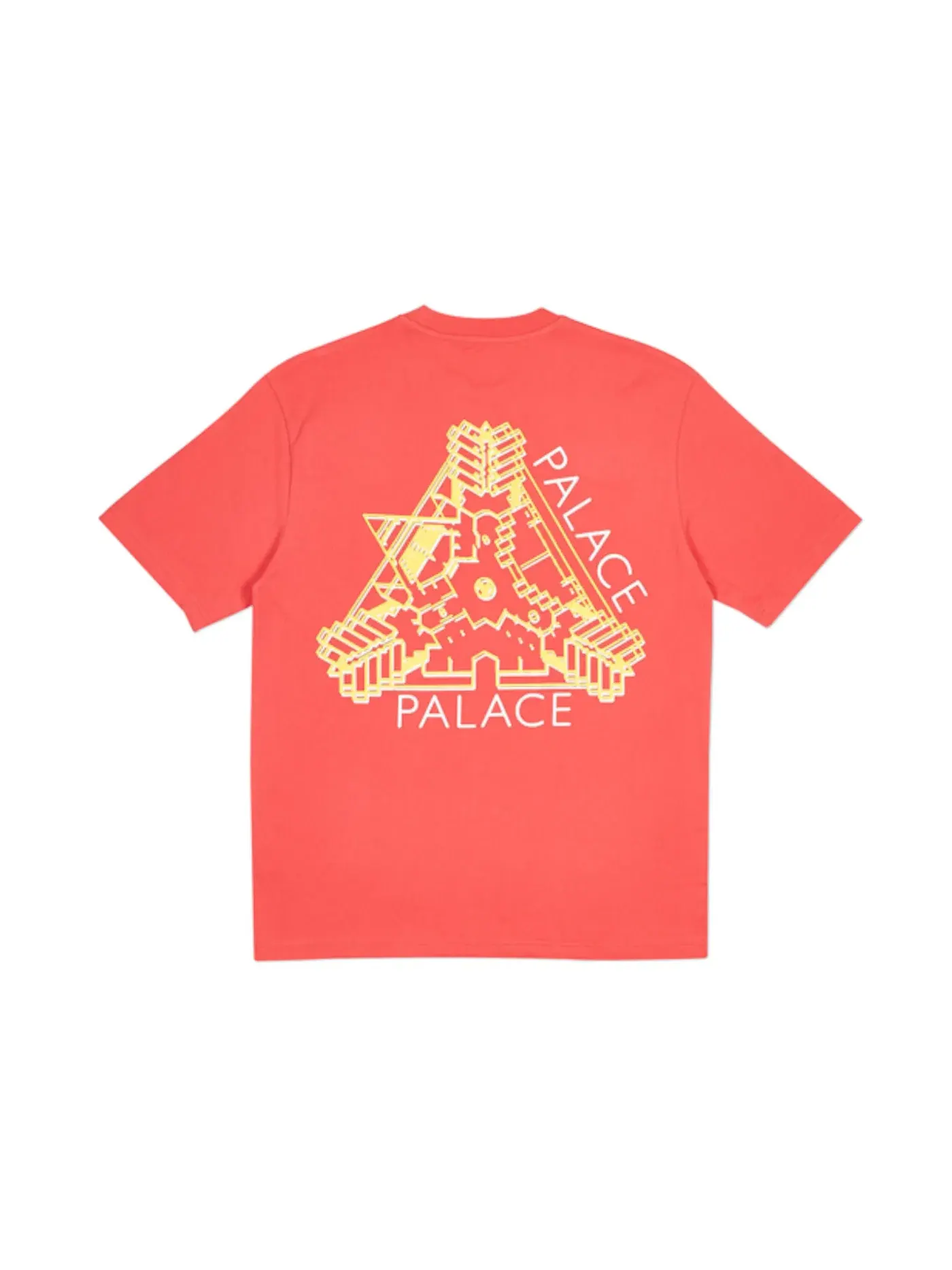 Мужская футболка с принтом Palace — изображение 2 из 2, светлый красный