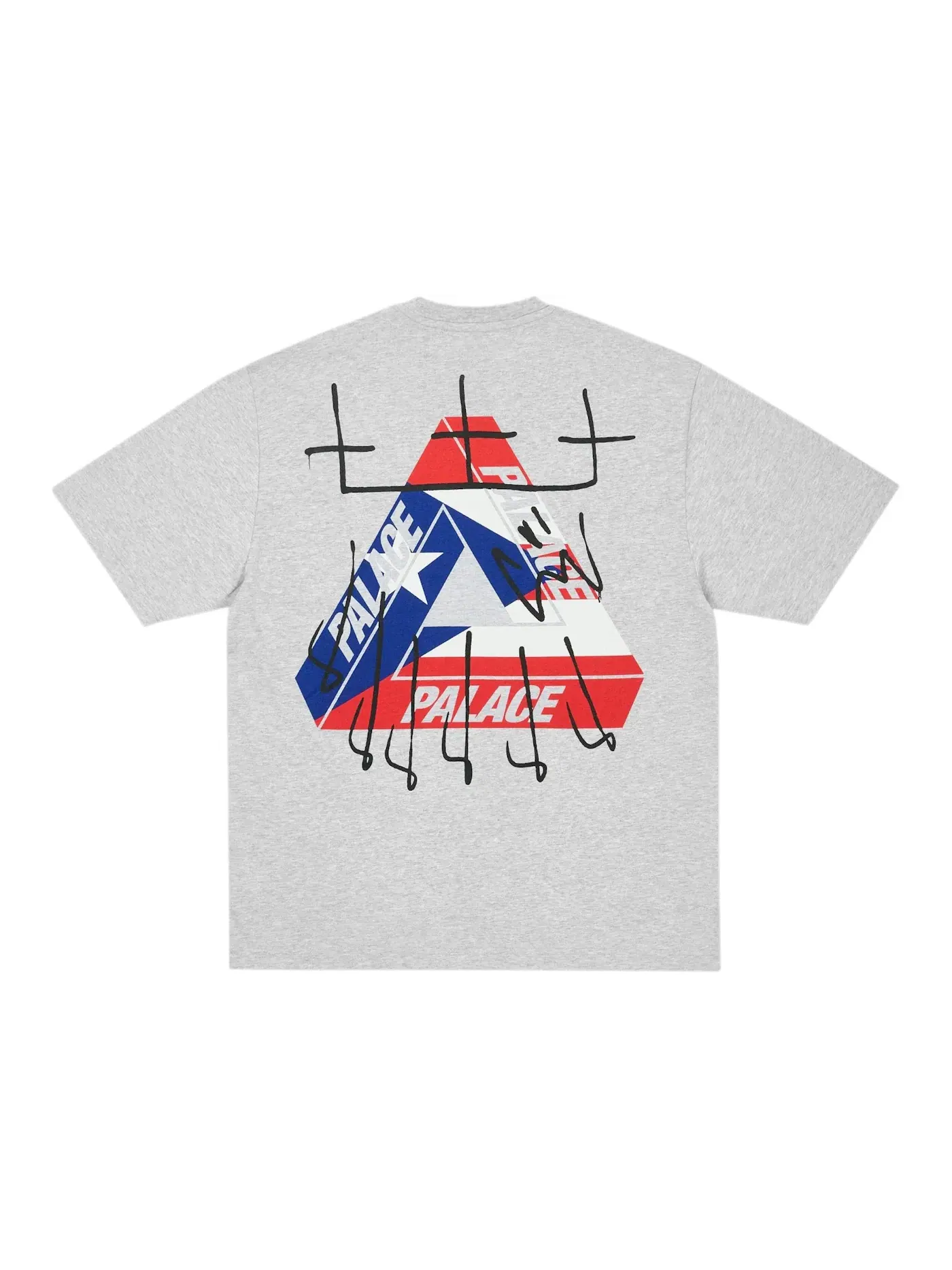 Мужская футболка с коротким рукавом Palace T-Shirt — изображение 1 из 2, серый
