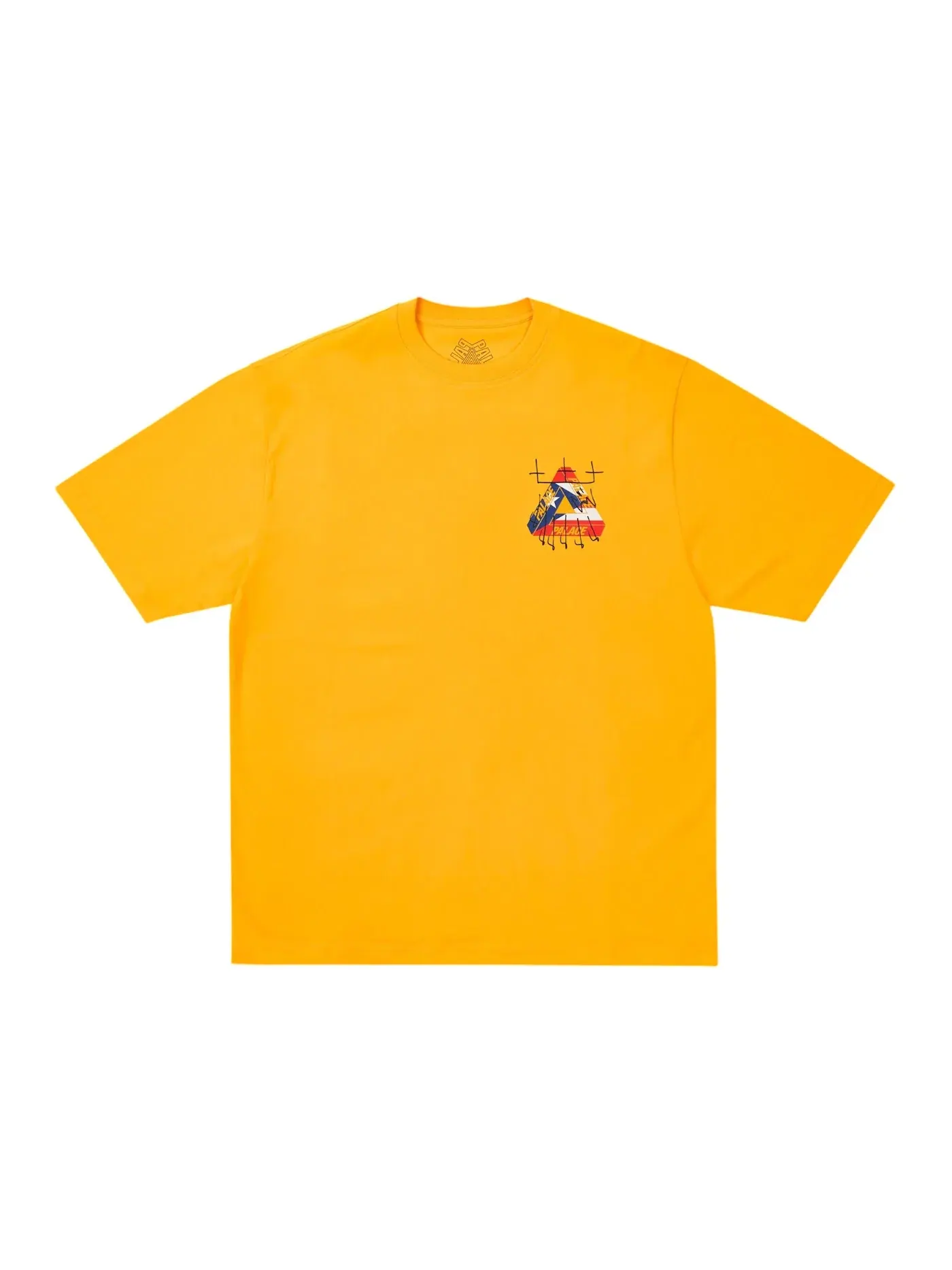 Мужская футболка с принтом Palace T-Shirt — изображение 2 из 2, желтый
