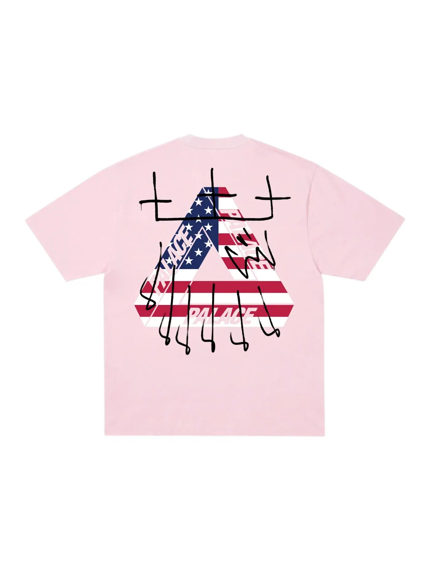 Мужская футболка с коротким рукавом Palace T-Shirt — изображение 1 из 2, розовый