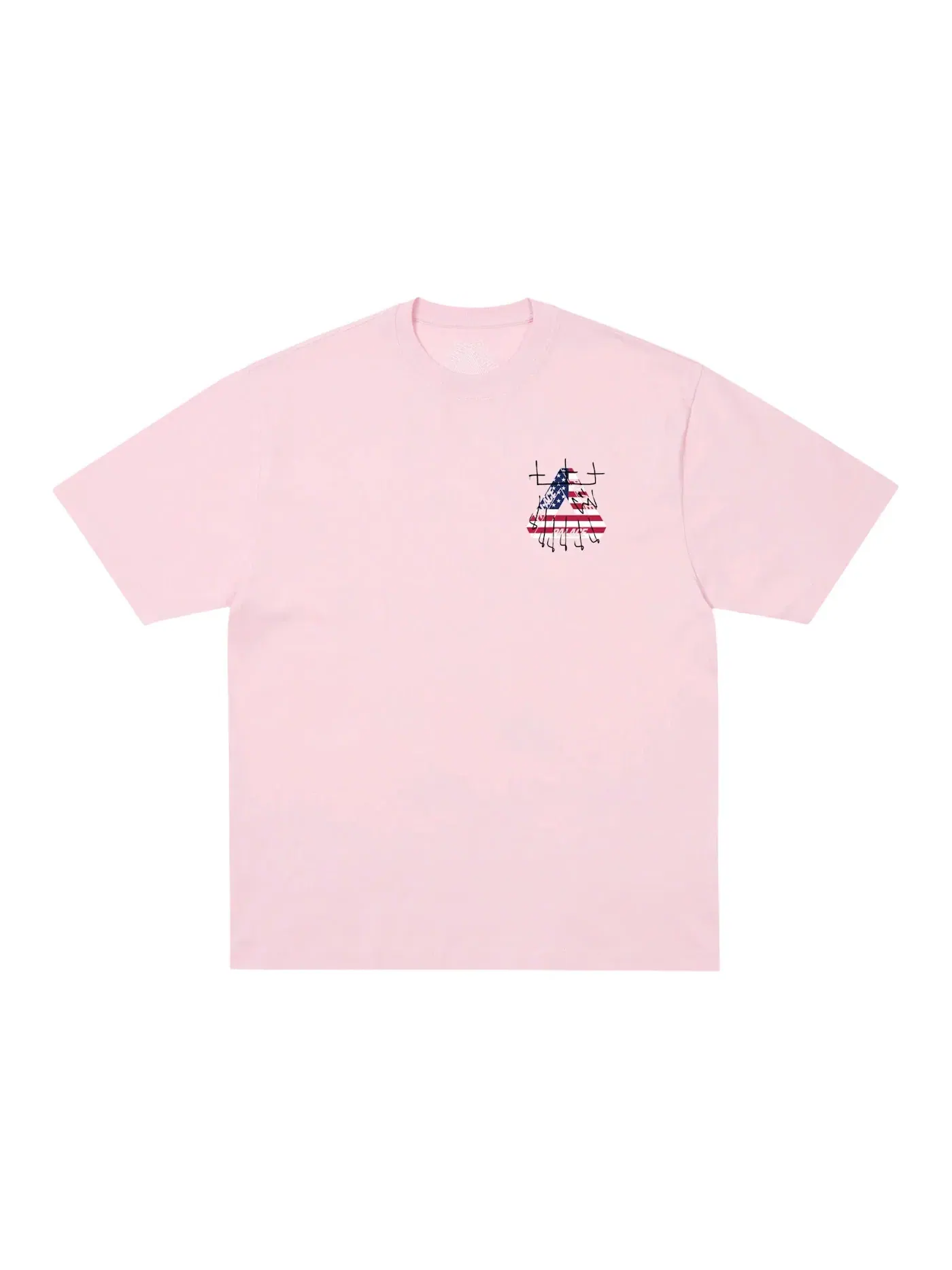 Мужская футболка с коротким рукавом Palace T-Shirt — изображение 2 из 2, розовый