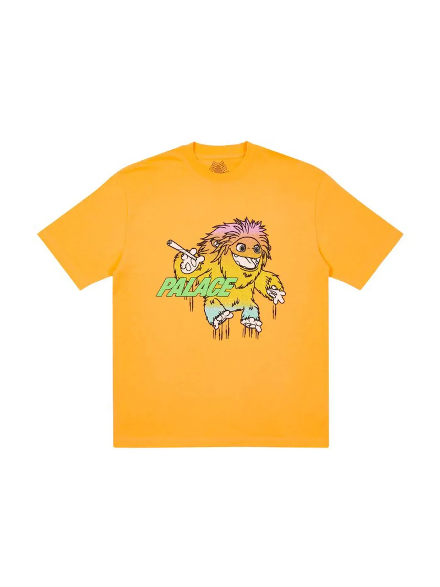 Мужская футболка с принтом Palace T-shirt (FW21) — изображение 1 из 1, светлый оранжевый