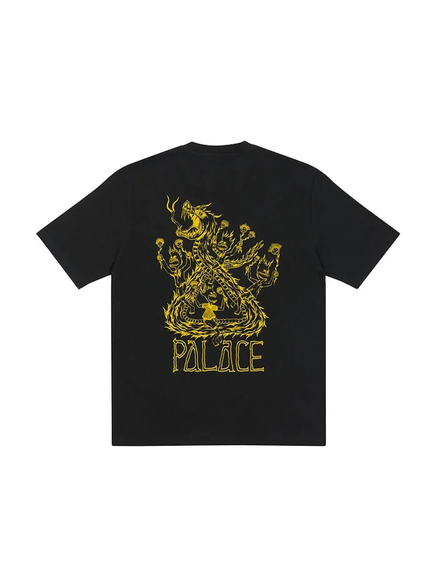 Мужская футболка с принтом Palace Lotties Classic T-shirt Black — изображение 1 из 2, черный