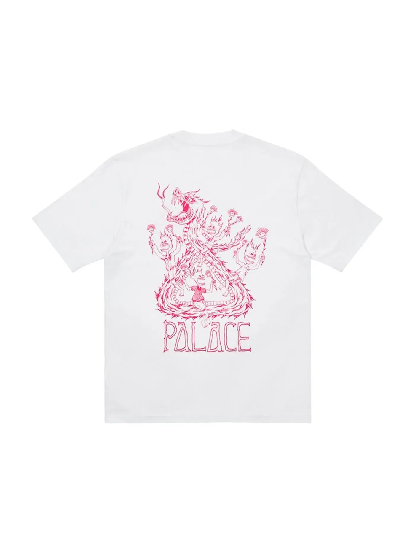 Мужская футболка с принтом Palace T-shirt — изображение 1 из 2, белый