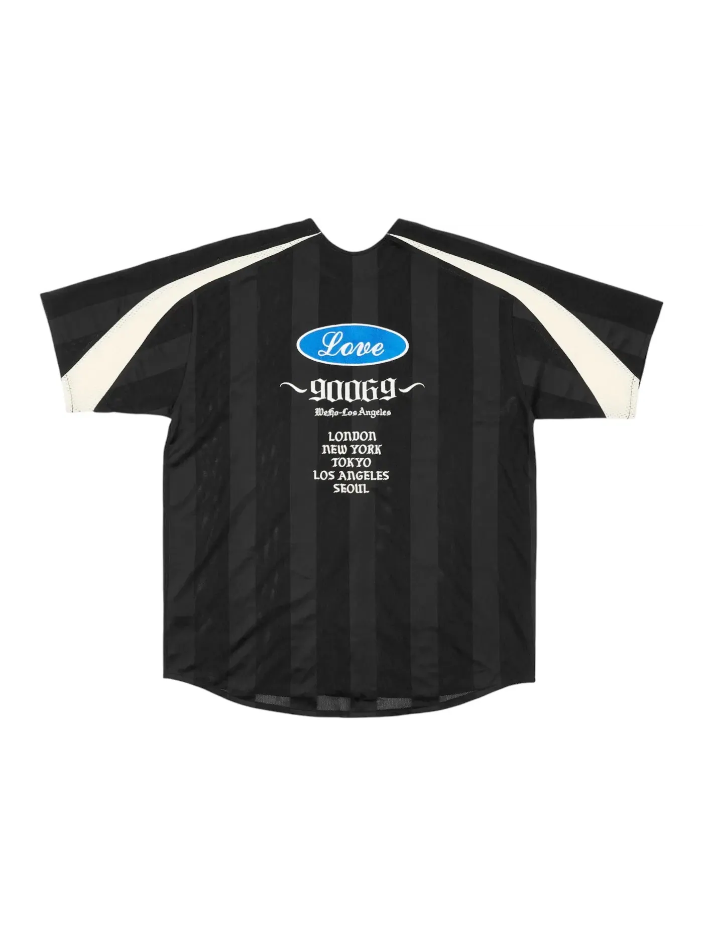 Мужская футболка с принтом Palace Love Jersey — изображение 2 из 2, черный