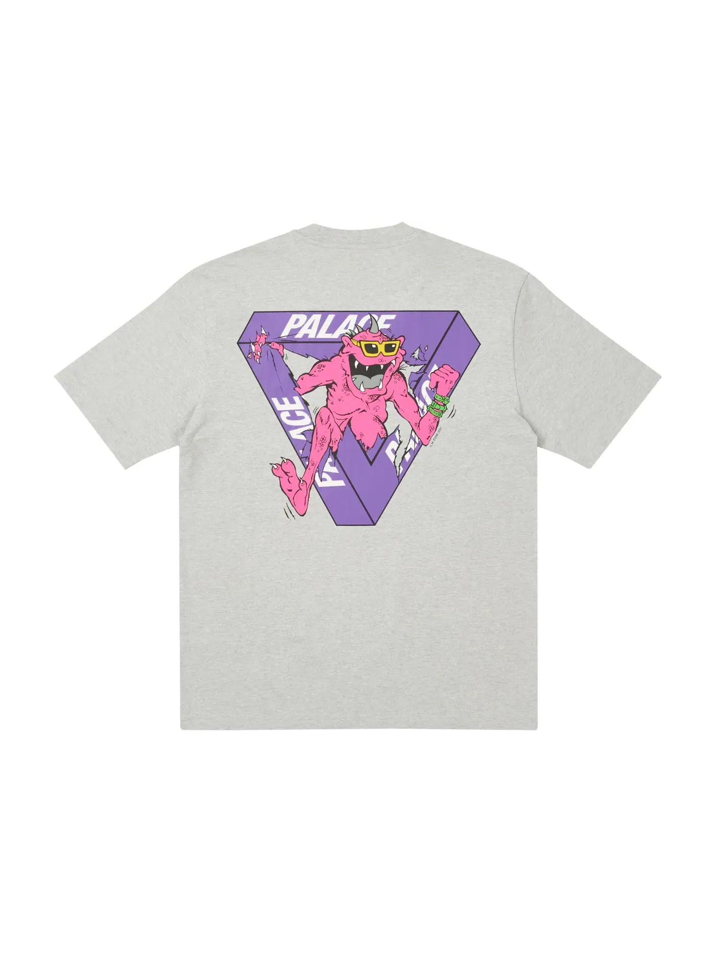 Мужская футболка с длинным рукавом Palace M-Zone Mutant Ripper T-shirt — изображение 2 из 2, серый