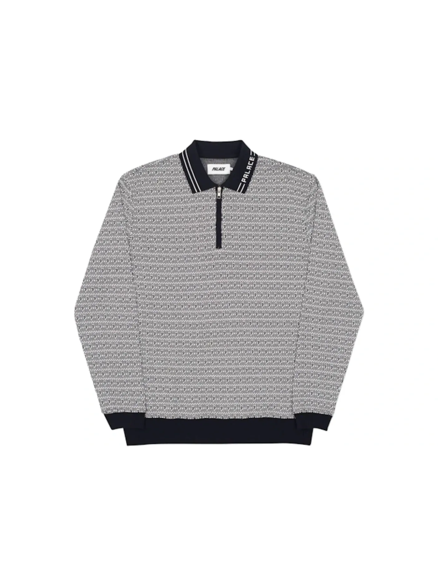 Мужская куртка Palace Macro P Heavy Zip Top — изображение 1 из 2, черный/белый