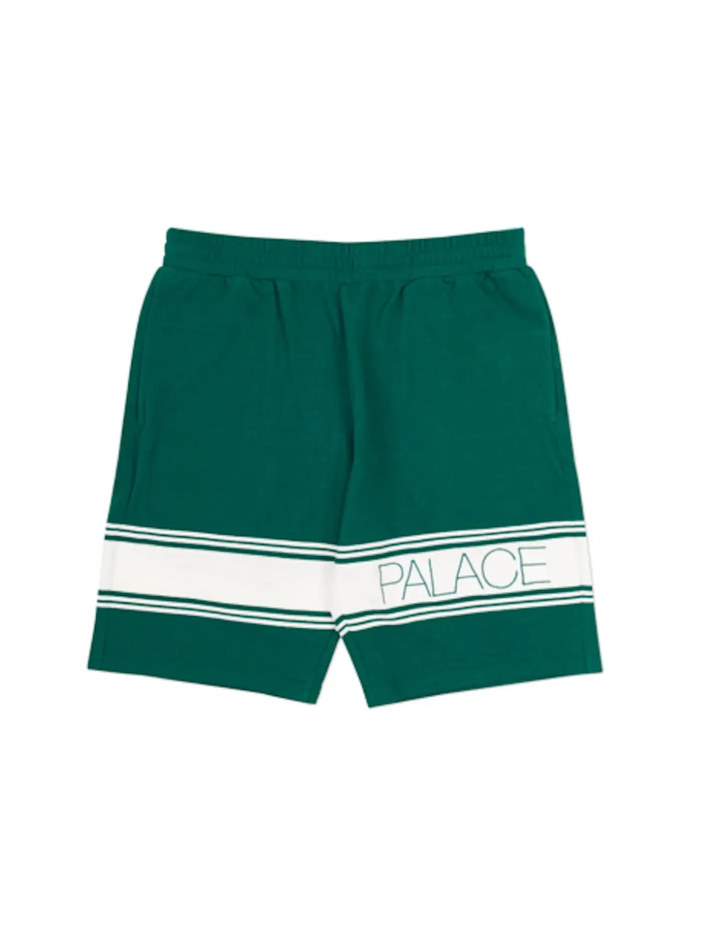 Мужские шорты с полосками Palace Shorts — изображение 1 из 2, белый/зеленый