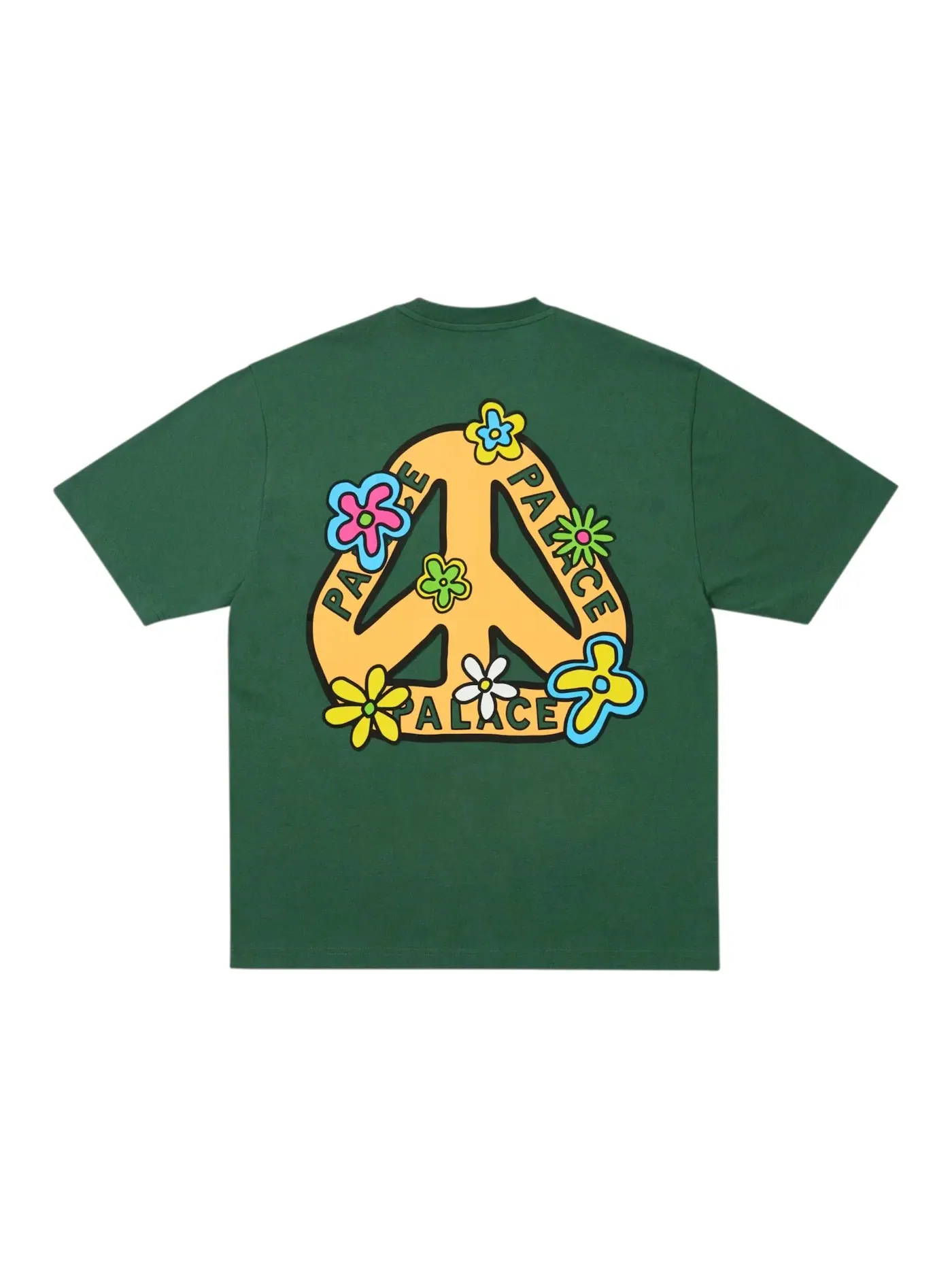 Мужская футболка с принтом Palace Me Myself And Tri T-Shirt — изображение 1 из 2, зеленый