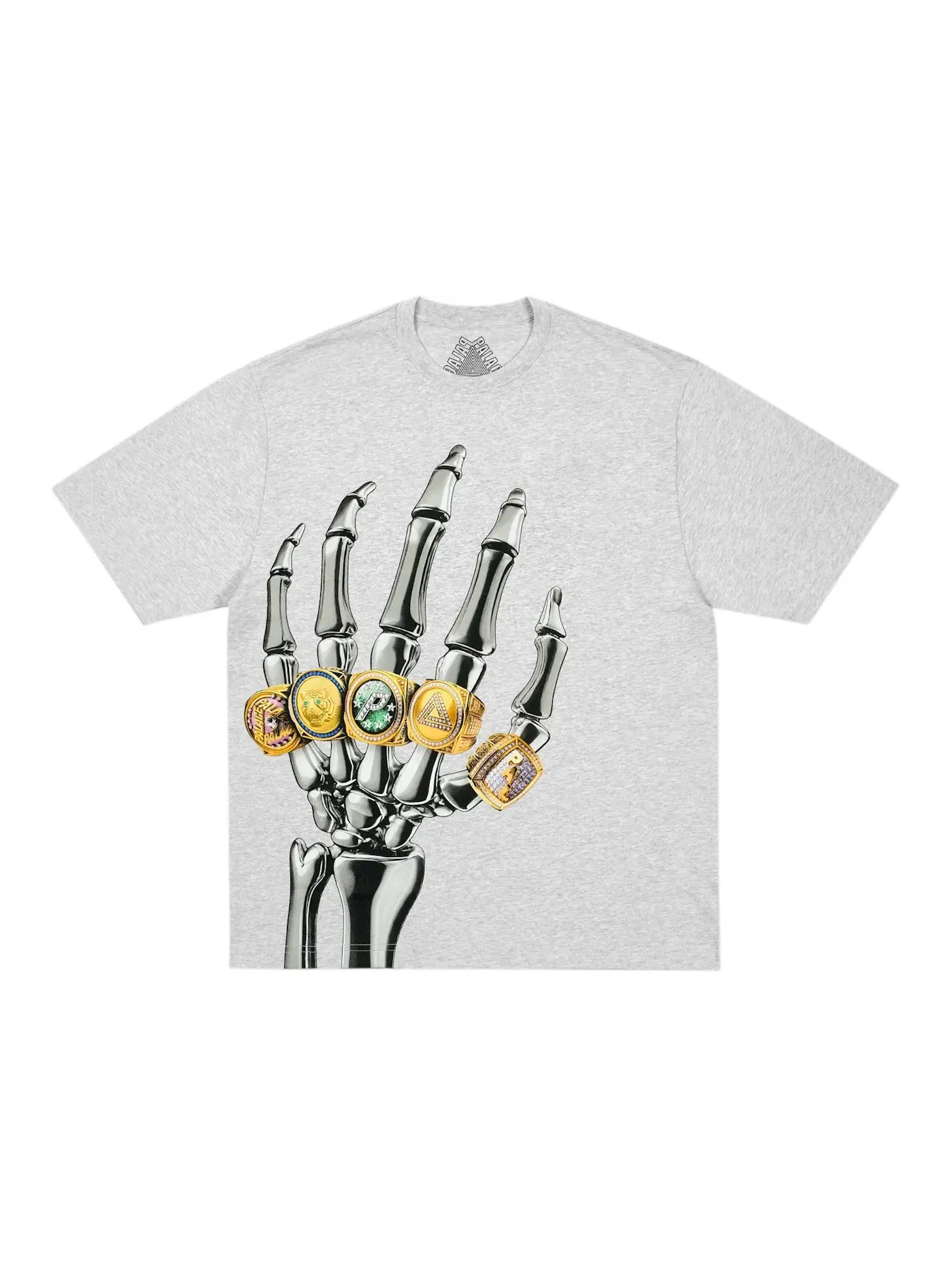 Мужская футболка с принтом Palace Mechanical Champion T-Shirt — изображение 1 из 1, серый
