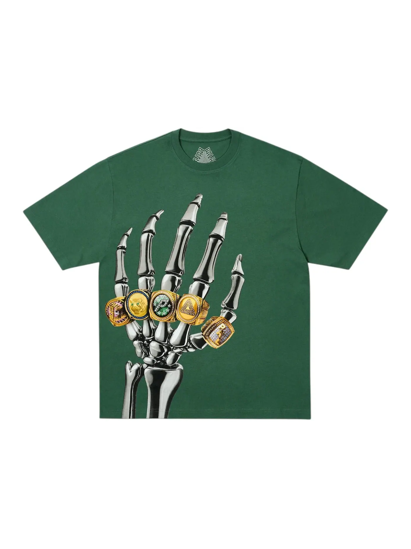 Мужская футболка с принтом Palace Mechanical Champion T-Shirt — изображение 1 из 1, зеленый