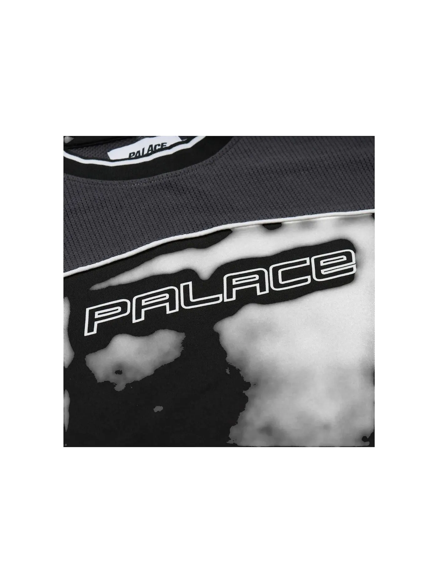 Мужская футболка с сетчатой вставкой Palace Longsleeve — изображение 2 из 2, серый