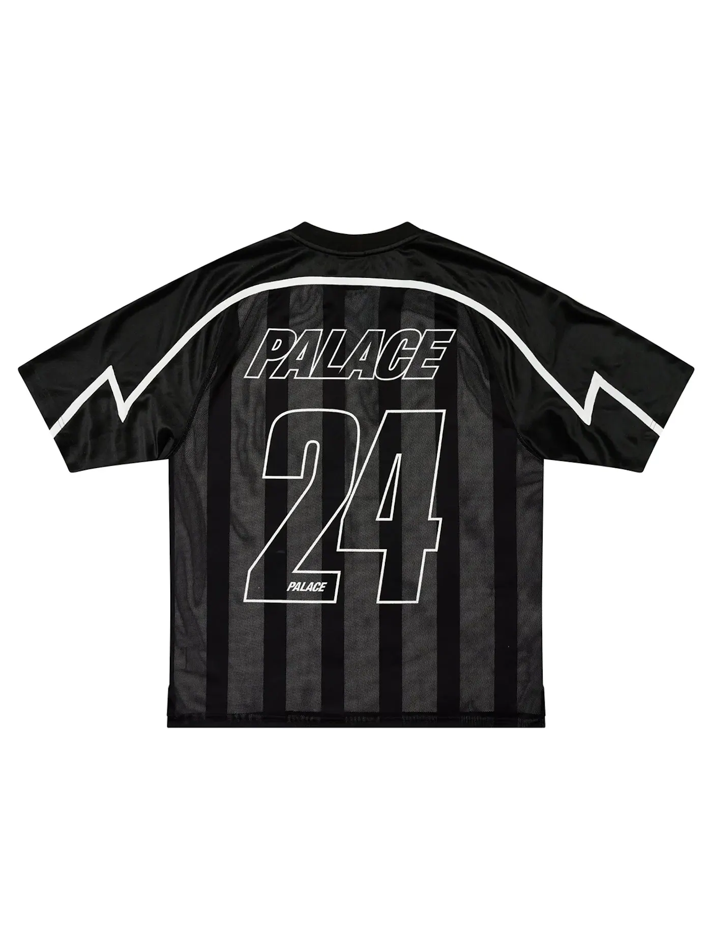 Мужская футболка с принтом Palace Meshy Stripe Jersey — изображение 2 из 3, черный