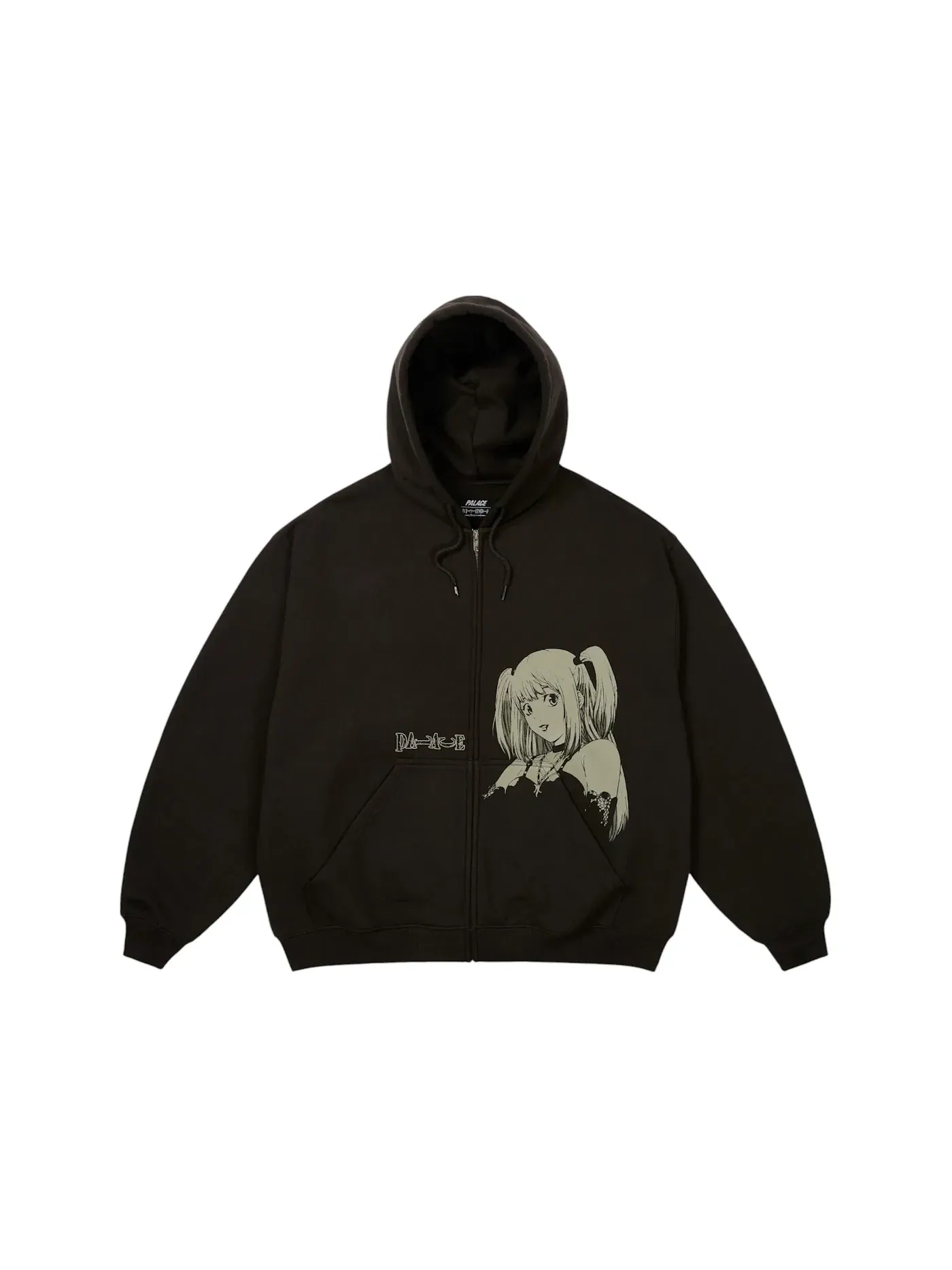 Мужская худи с принтом Palace Misa Zip Hood — изображение 2 из 2, черный